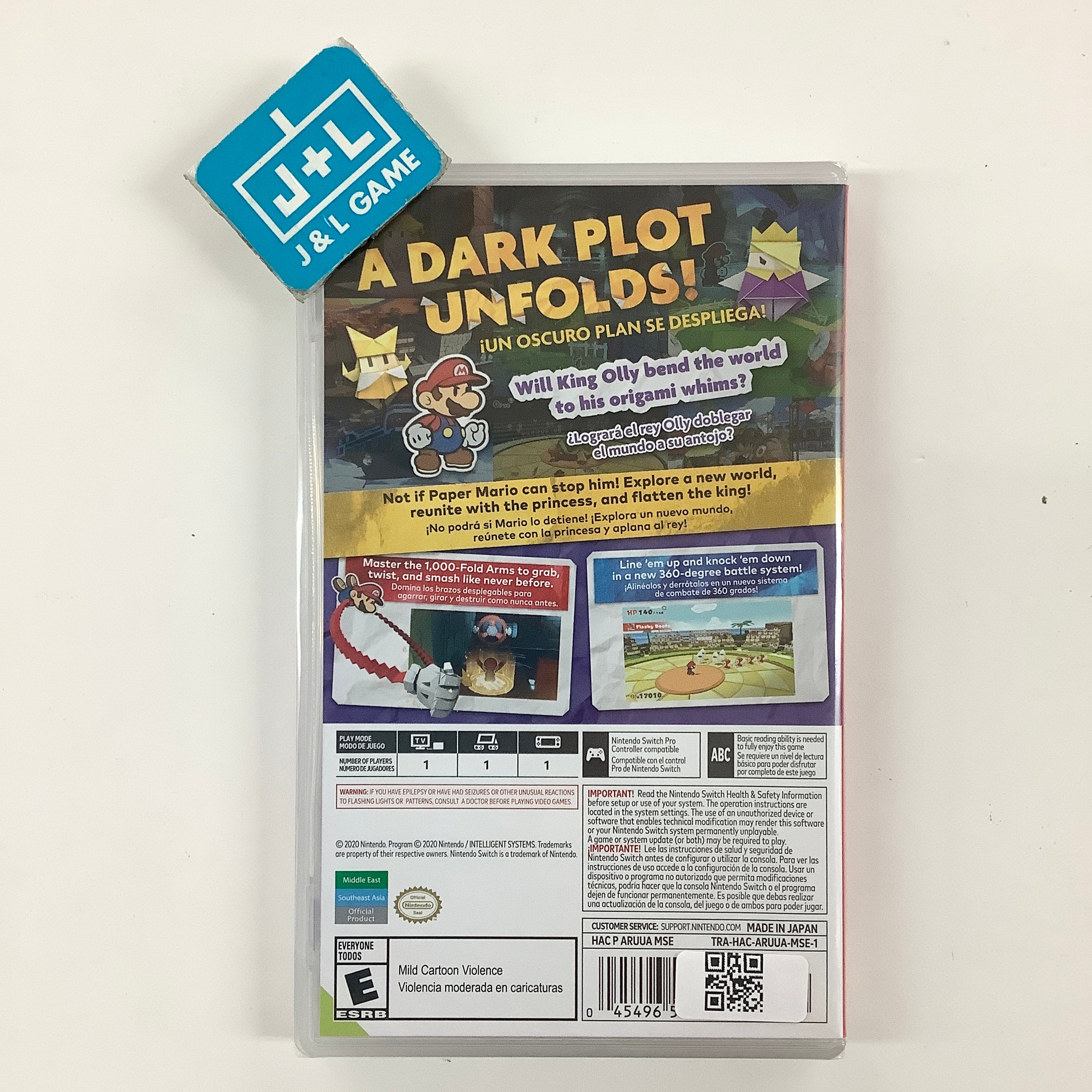 Paper Mario: The Origami King (World Edition) - (NSW) Nintendo Switch Video Games Nintendo