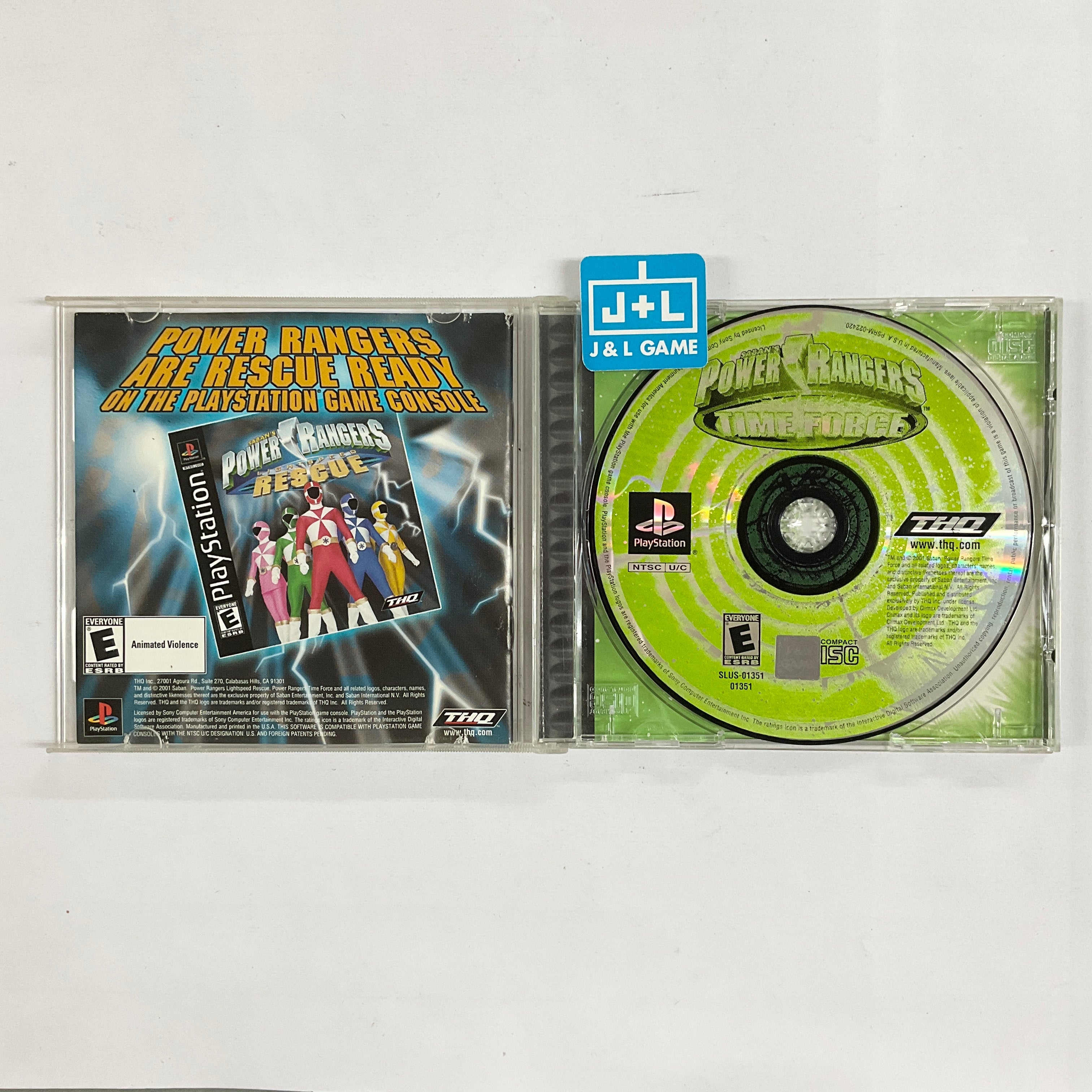 Saban's Power Rangers: Time Force - (PS1) Playstation 1 [Pre-Owned] Video Games THQ   