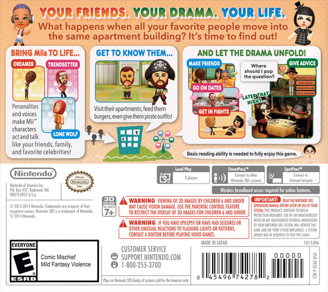 Tomodachi Life - Nintendo 3DS [Pre-Owned] Video Games Nintendo   
