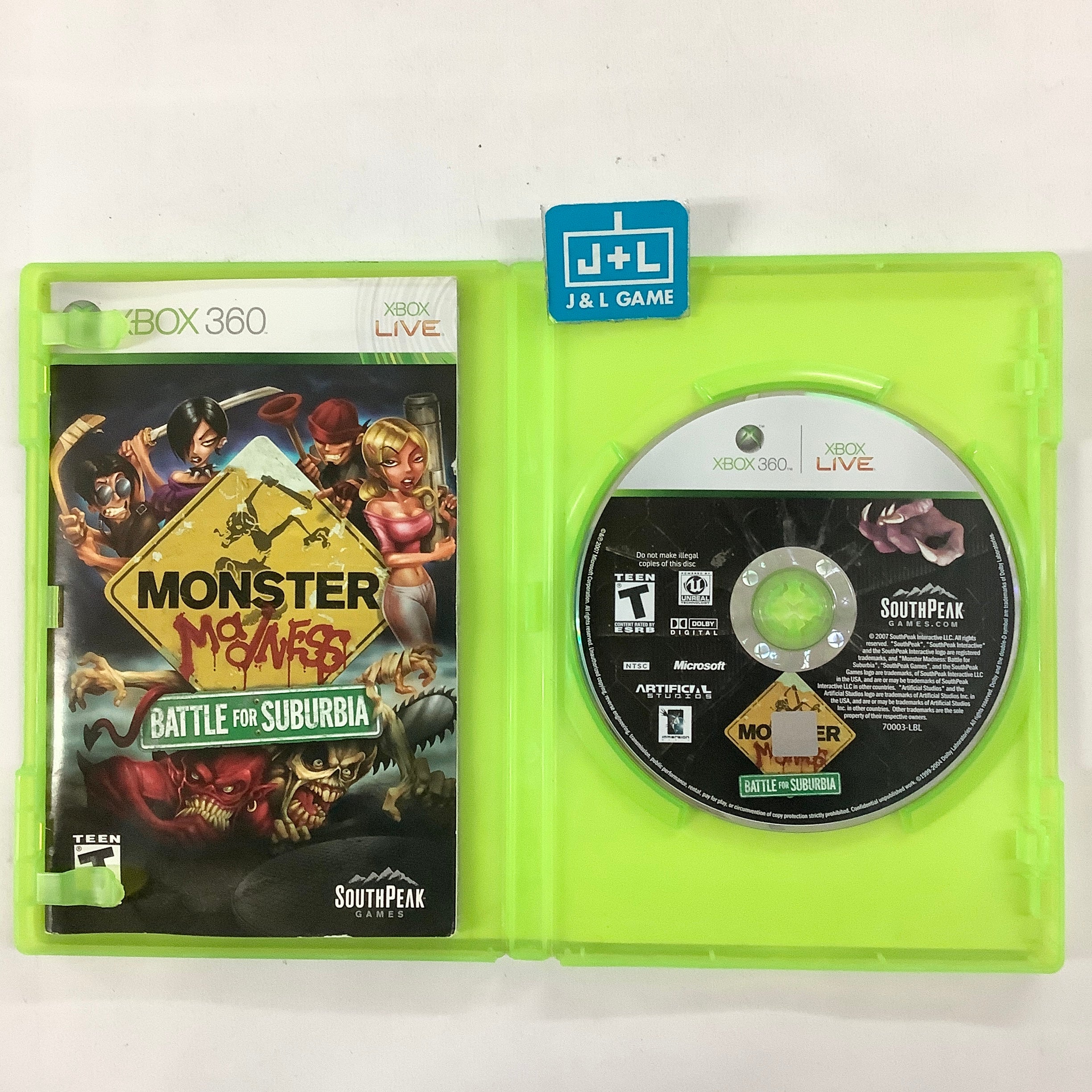 Monster Madness: Battle for Suburbia - Xbox 360 [Pre-Owned] Video Games SouthPeak Games