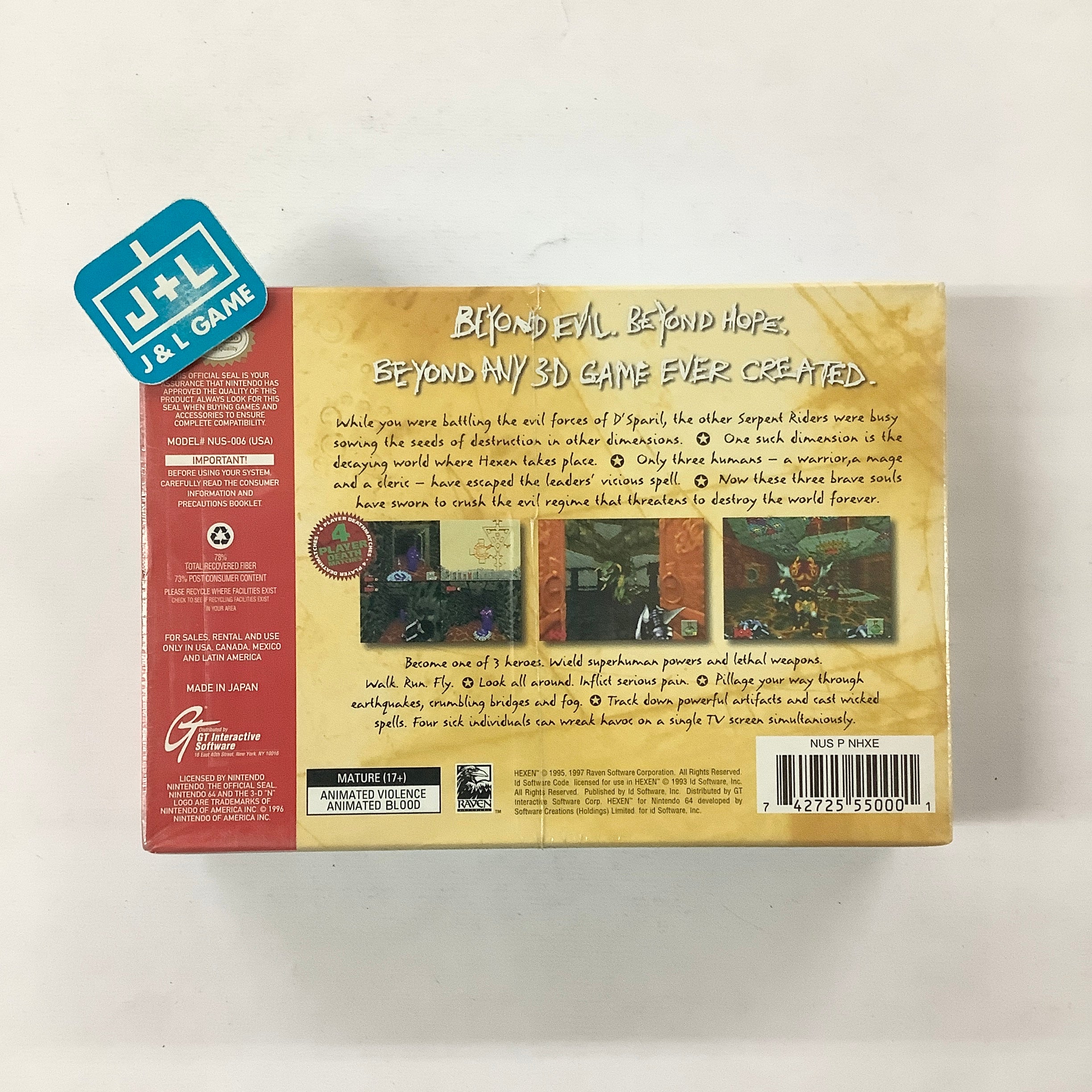 Hexen - (N64) Nintendo 64 | J&L Game