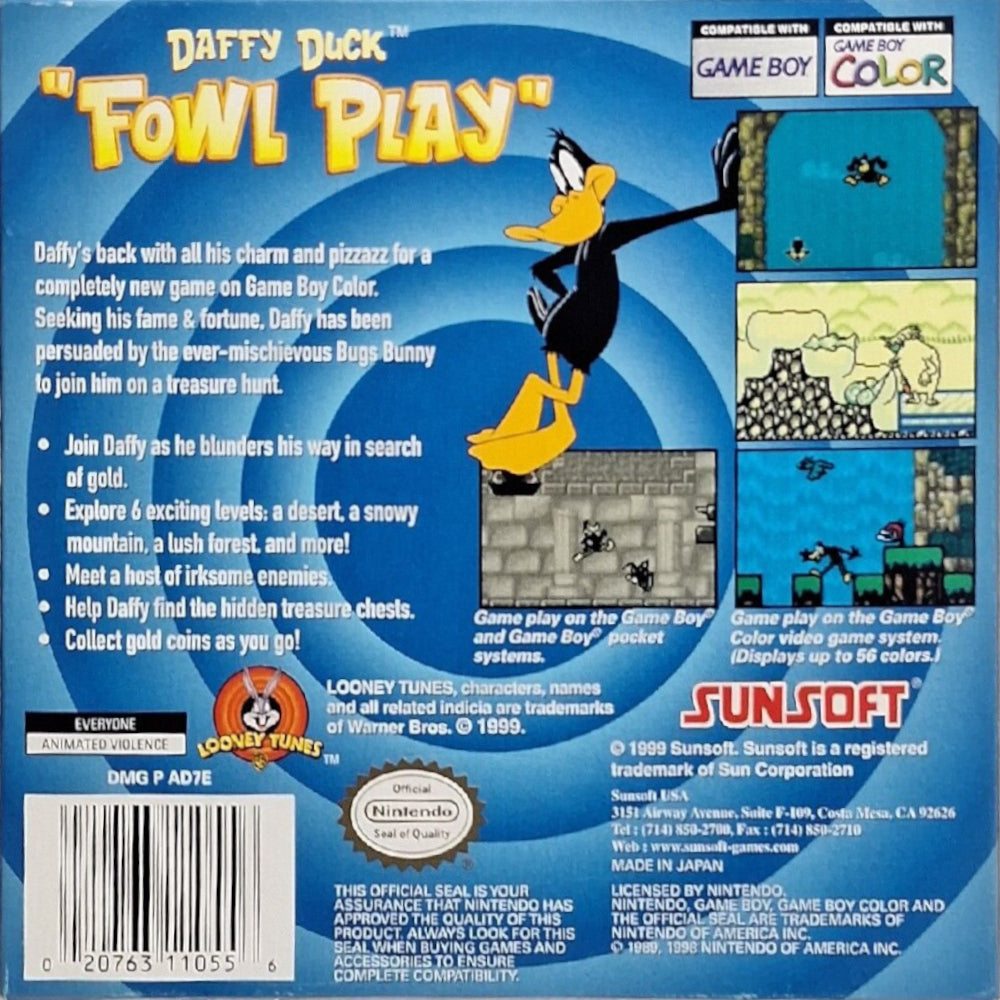 Daffy Duck: Fowl Play - (GBC) Game Boy Color [Pre-Owned] Video Games SunSoft