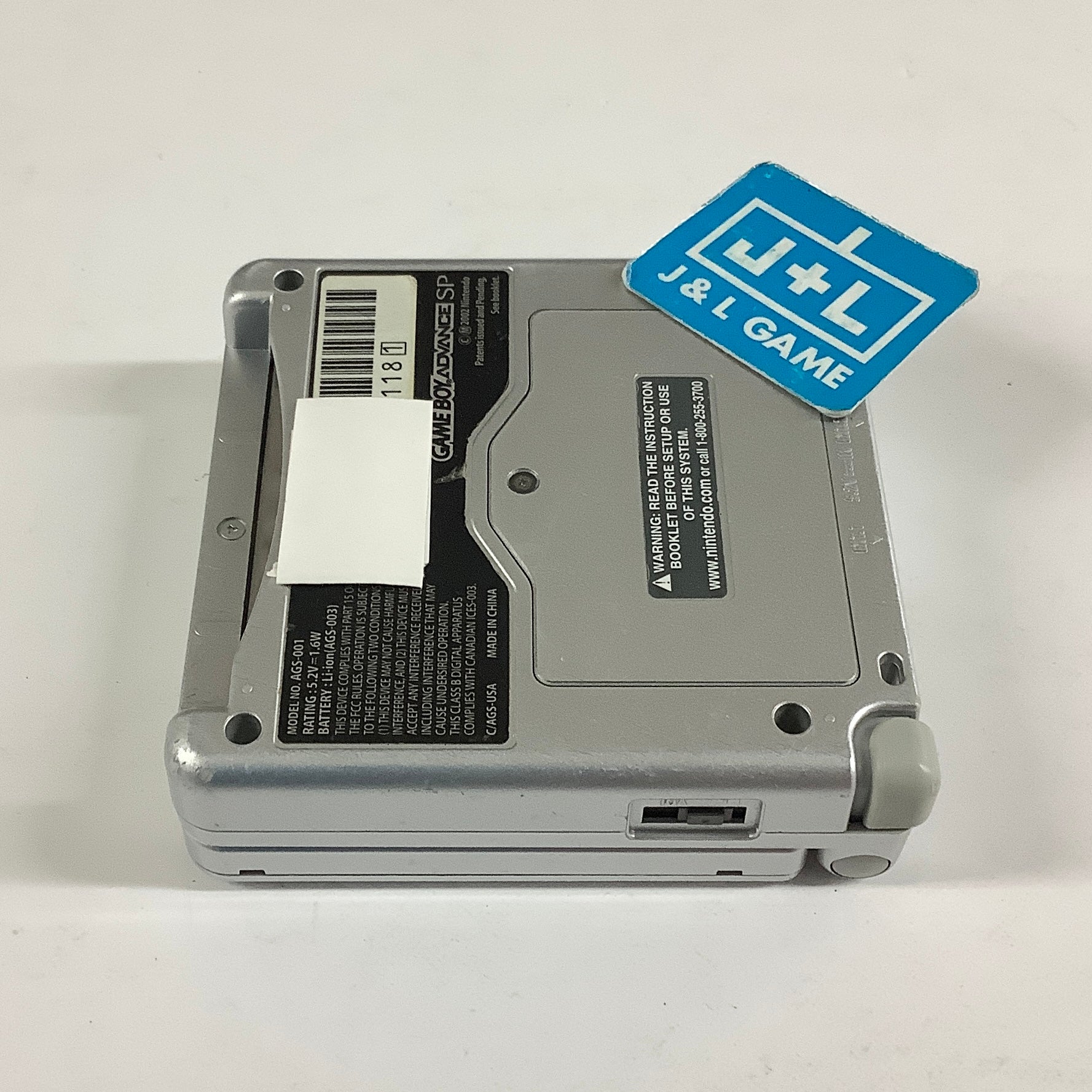 Nintendo Game Boy Advance SP Console AGS-001 (Silver) - (GBA) Game Boy Advance SP [Pre-Owned]