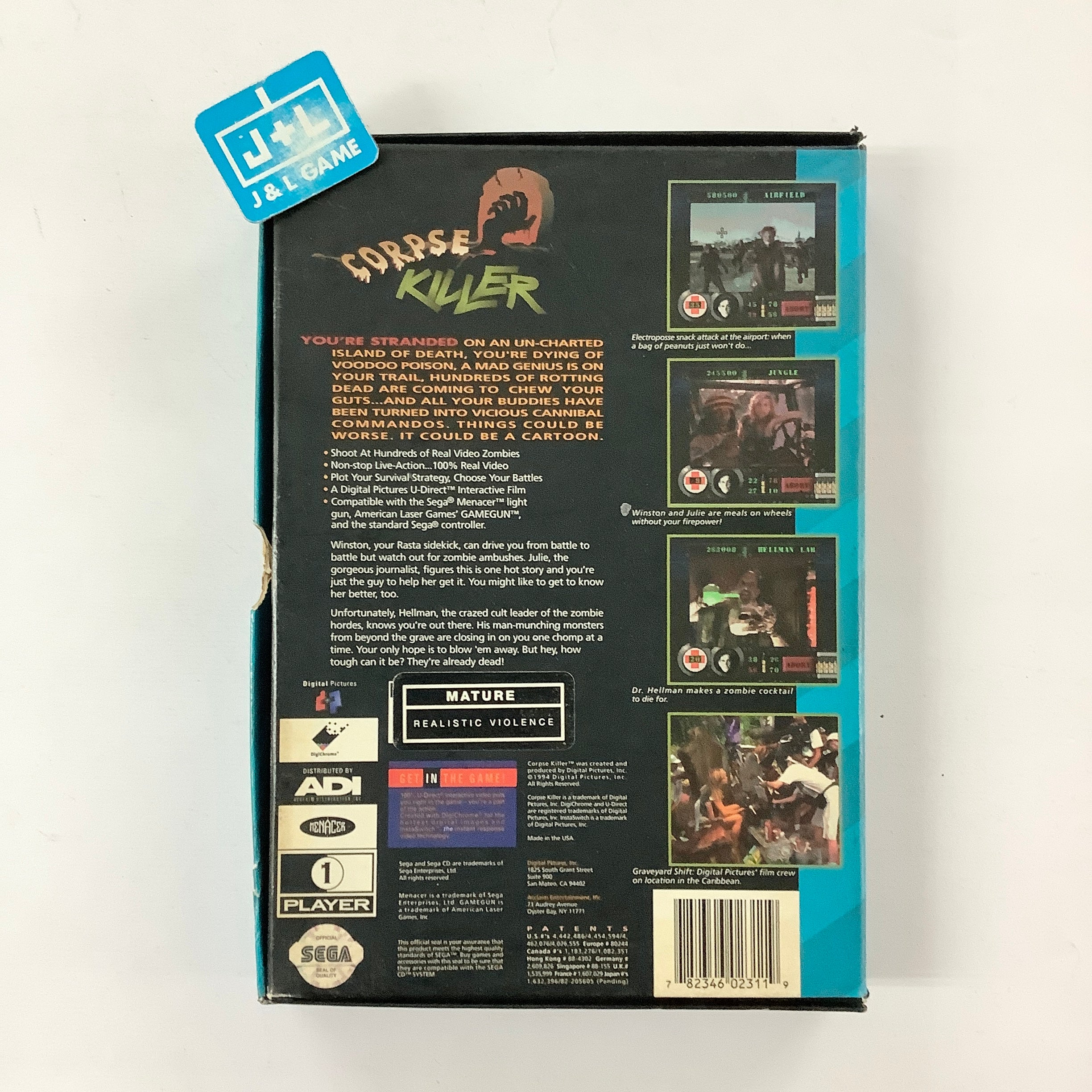 Corpse Killer - SEGA CD  [Pre-Owned] Video Games Digital Pictures   