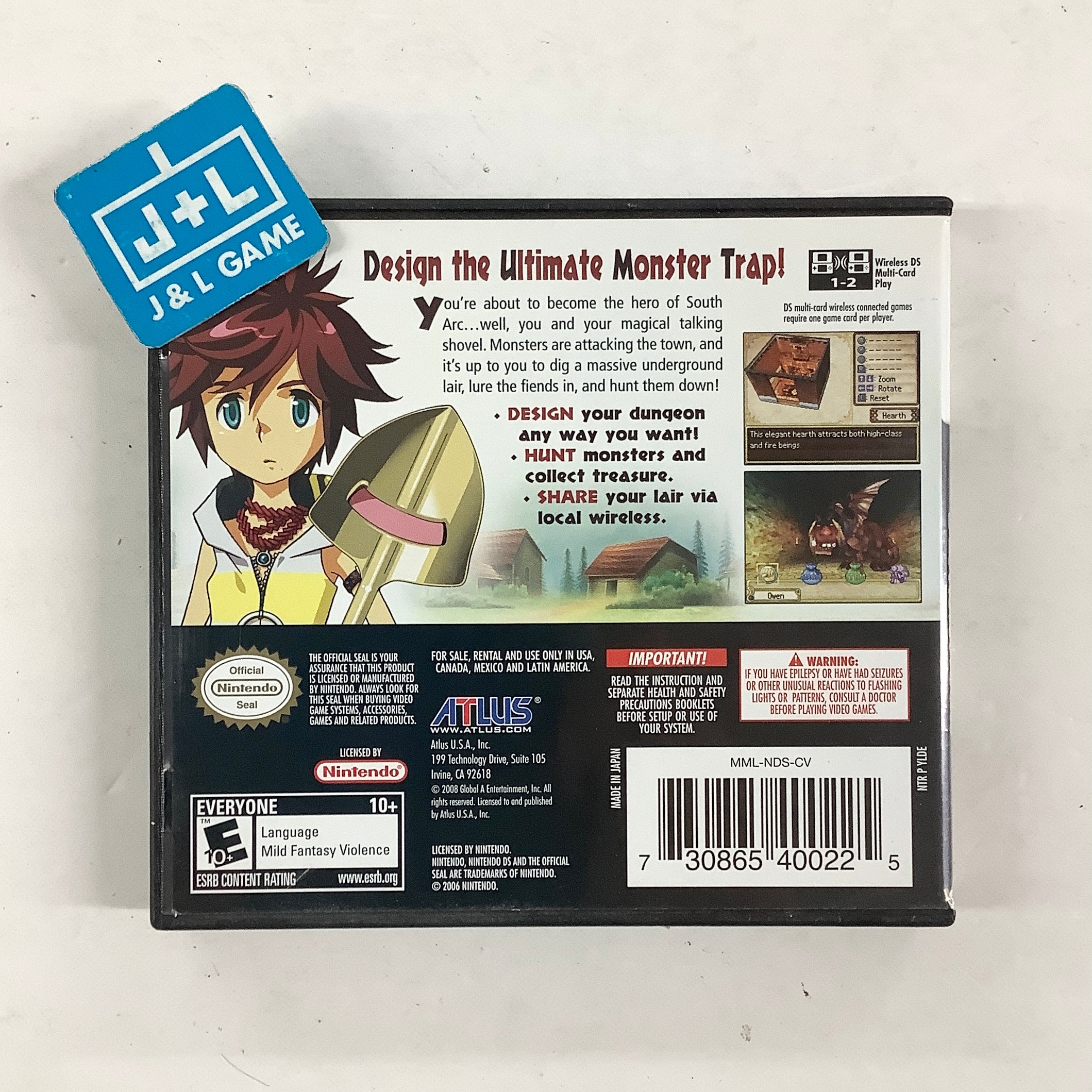 Master of the Monster Lair - (NDS) Nintendo DS [Pre-Owned] Video Games Atlus