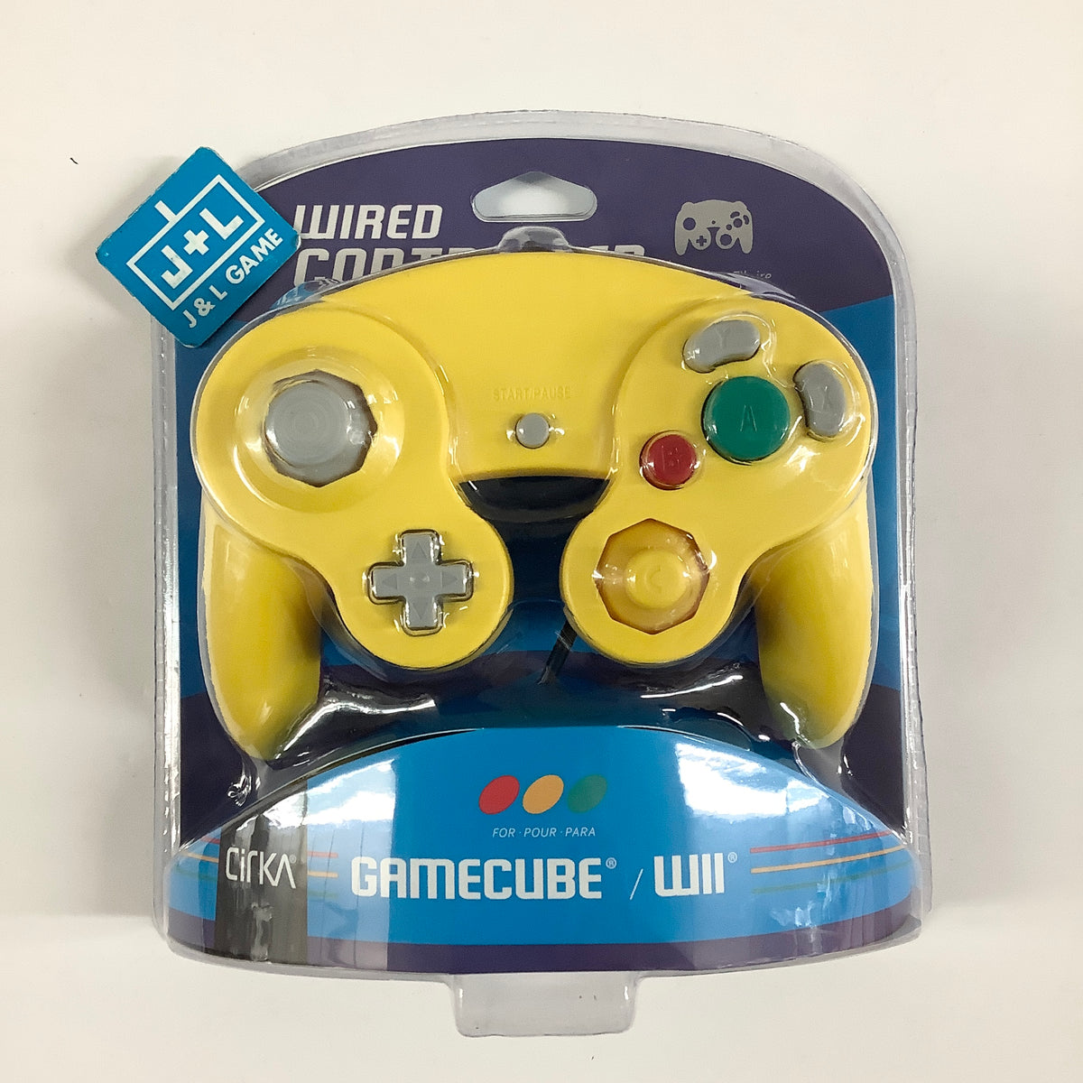 CirKa GameCube/Wii Wired Controller (Yellow / Purple) - (GC) GameCube
