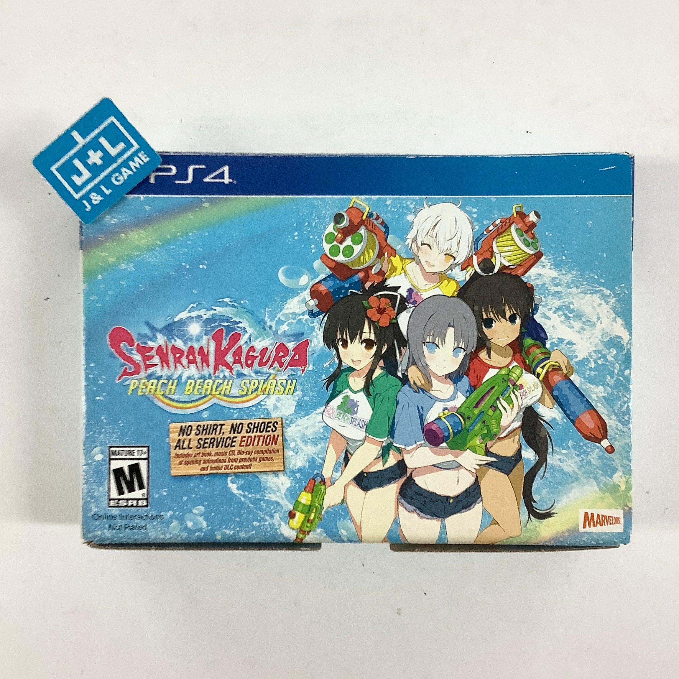 Senran Kagura: Peach Beach Splash (No Shirt, No Shoes, All Service Edition) - (PS4) PlayStation 4 [Pre-Owned] Video Games XSEED Games