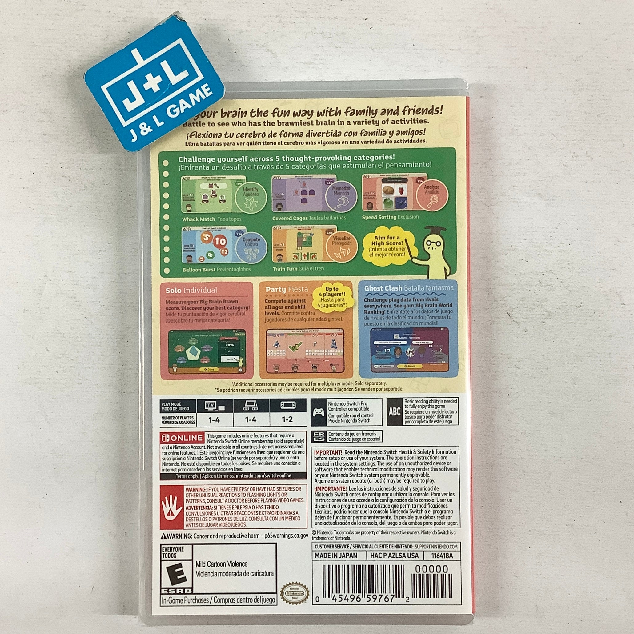 Big Brain Academy: Brain vs. Brain - (NSW) Nintendo Switch Video Games Nintendo