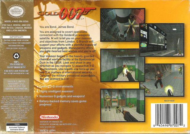 GoldenEye 007 - (N64) Nintendo 64 [Pre-Owned] Video Games Nintendo