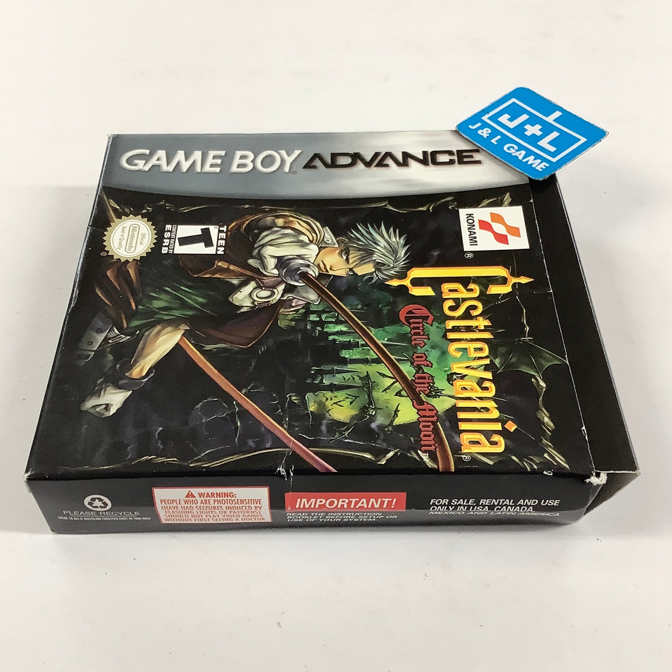 Castlevania: Circle of the Moon - (GBA) Game Boy Advance [Pre-Owned] Video Games Konami
