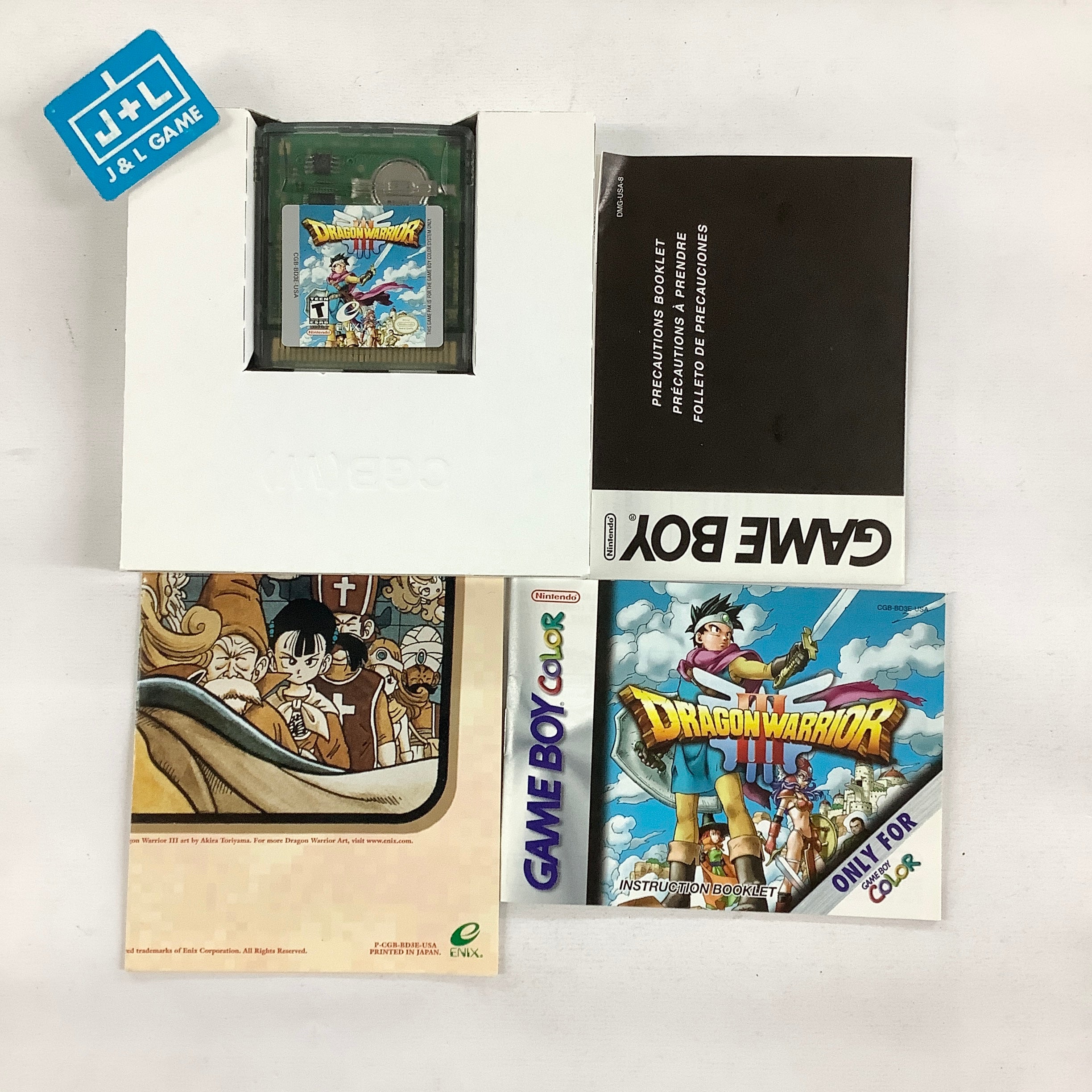 Dragon Warrior III - (GBC) Game Boy Color [Pre-Owned] Video Games Enix Corporation