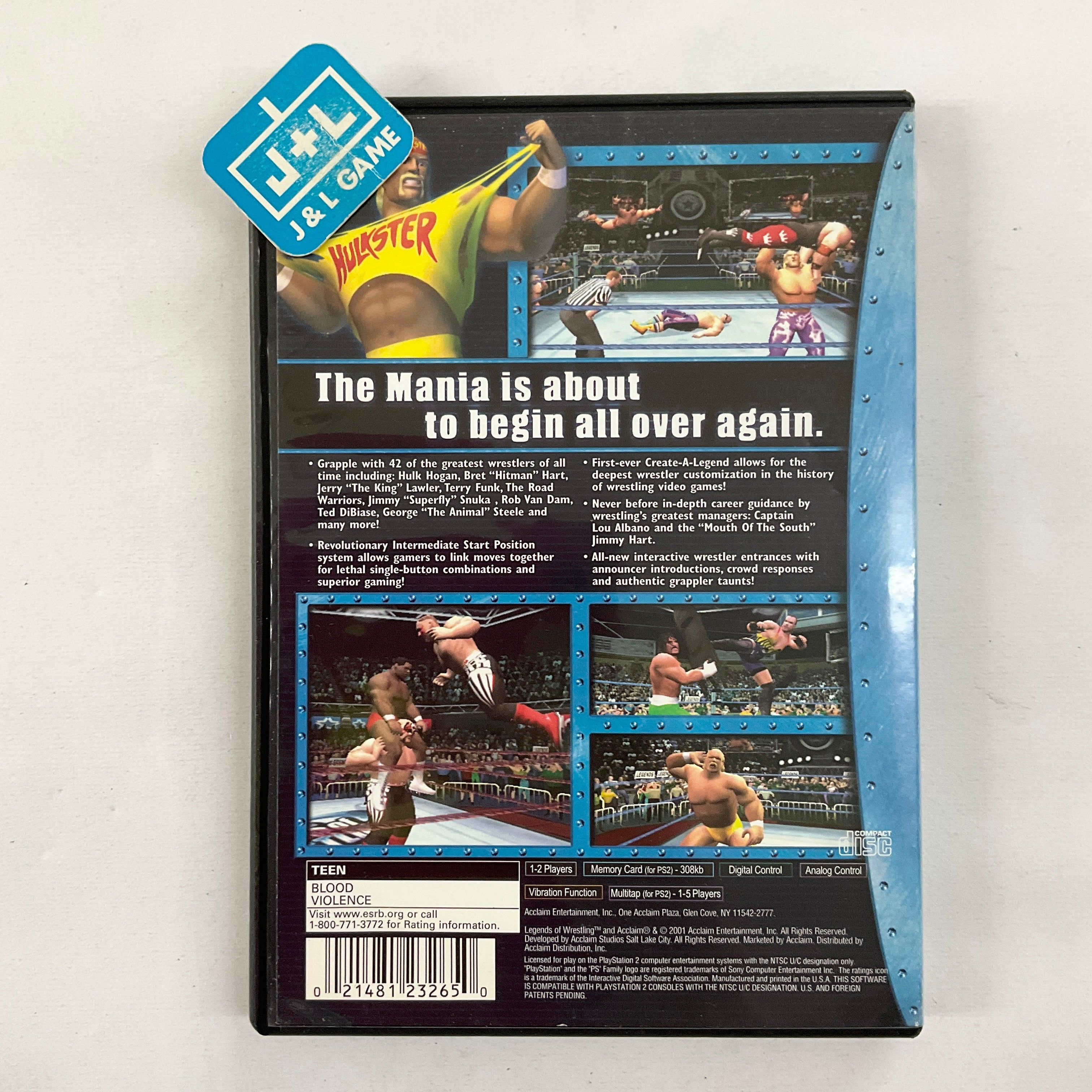 Legends of Wrestling - (PS2) PlayStation 2 [Pre-Owned] Video Games Acclaim   