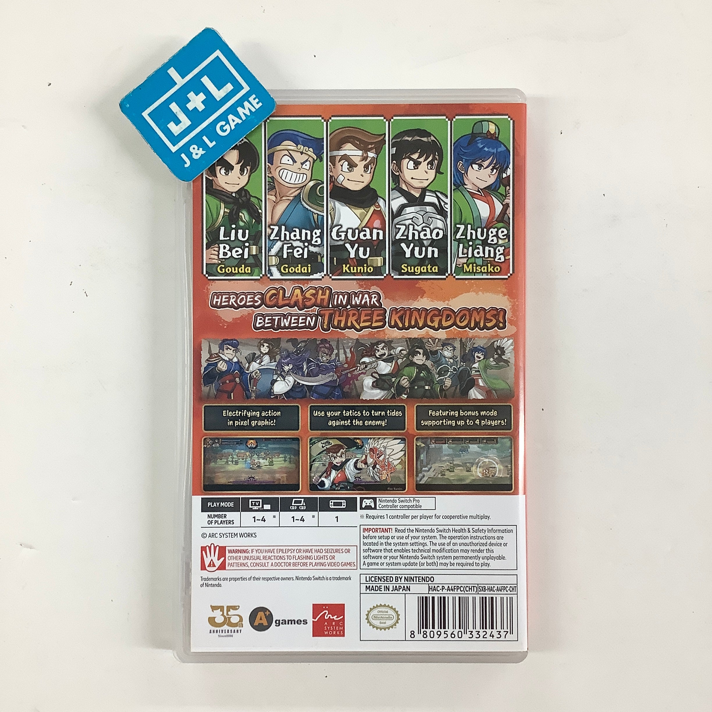 River City Saga: Three Kingdoms (English Subtitle) - (NSW) Nintendo Switch [Pre-Owned] (Asia Import) Video Games ARC SYSTEM WORKS