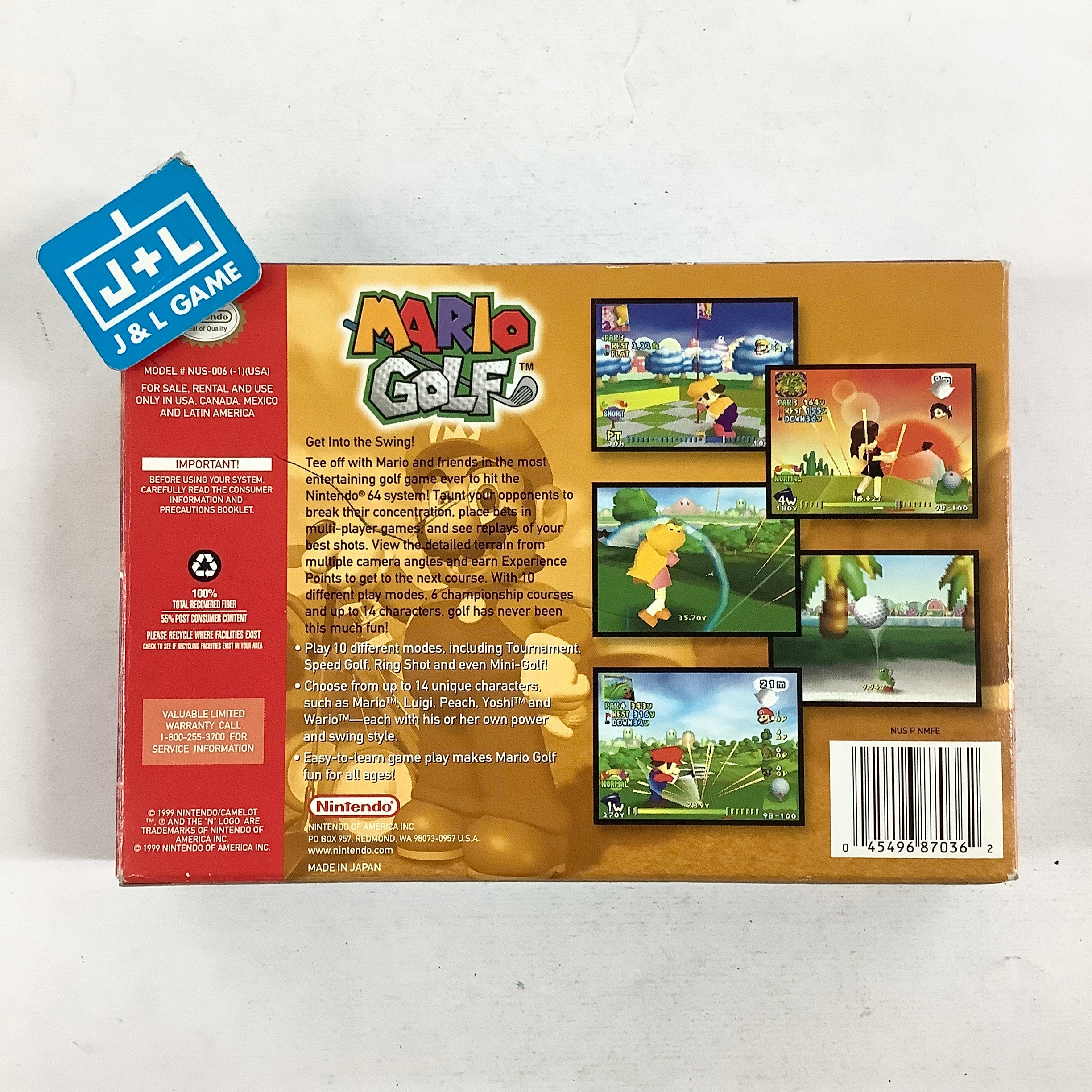 Mario Golf - (N64) Nintendo 64 [Pre-Owned] Video Games Nintendo