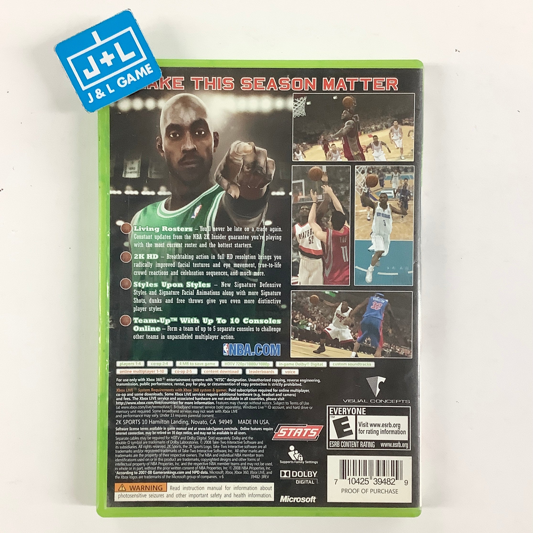 NBA 2K9 - Xbox 360 [Pre-Owned] Video Games 2K Sports