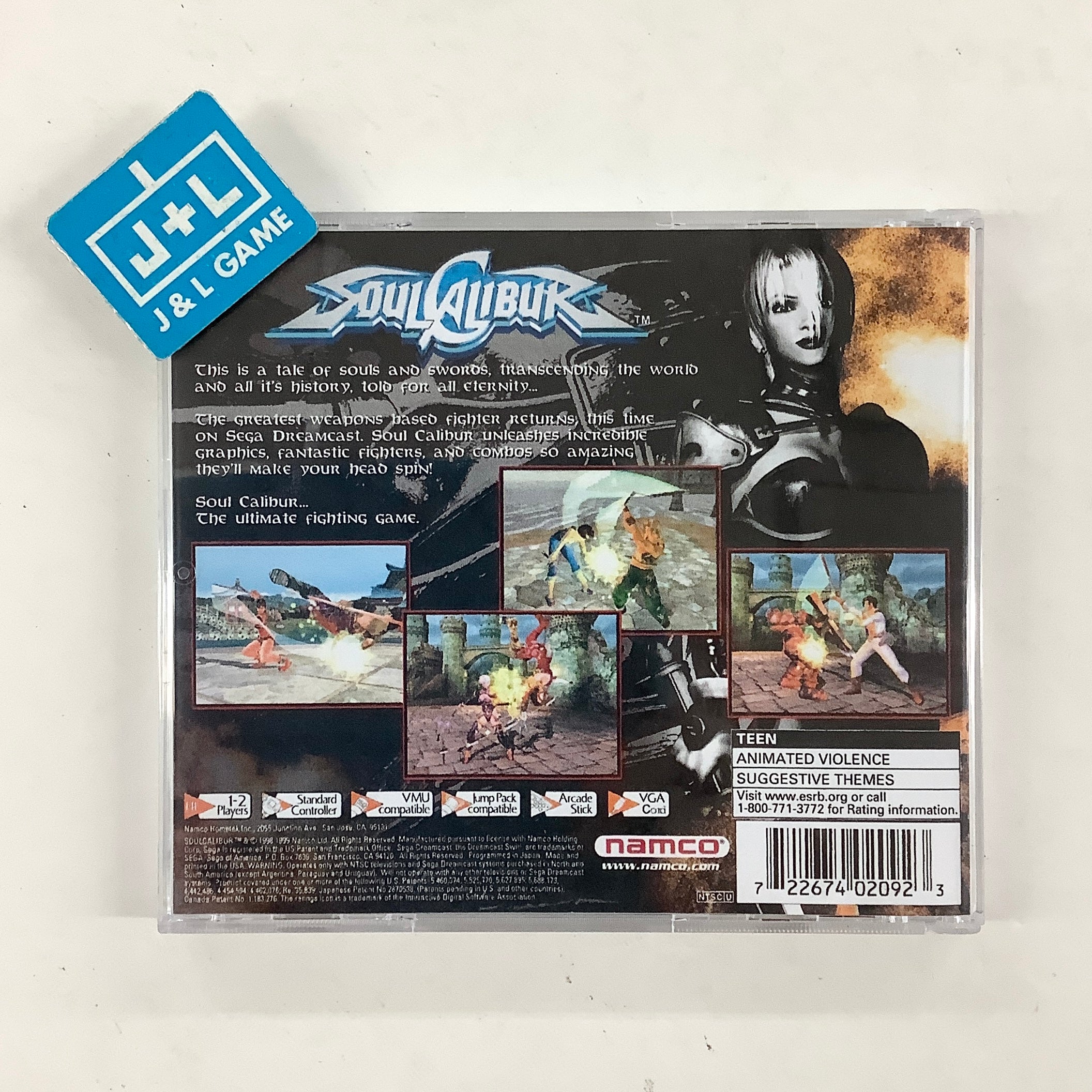 SoulCalibur - (DC) SEGA Dreamcast [Pre-Owned] Video Games Namco