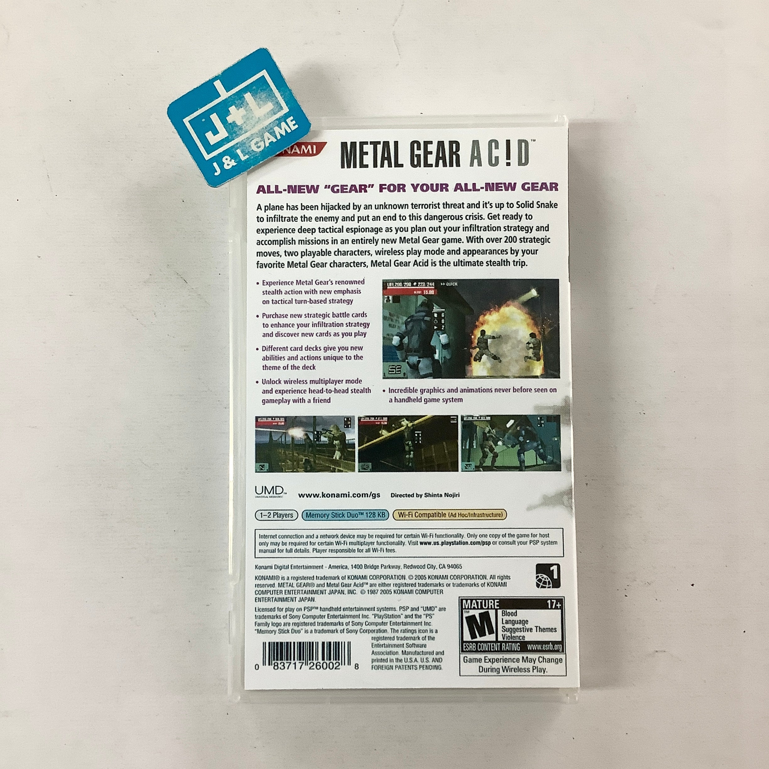 Metal Gear Acid - Sony PSP [Pre-Owned] Video Games Konami   
