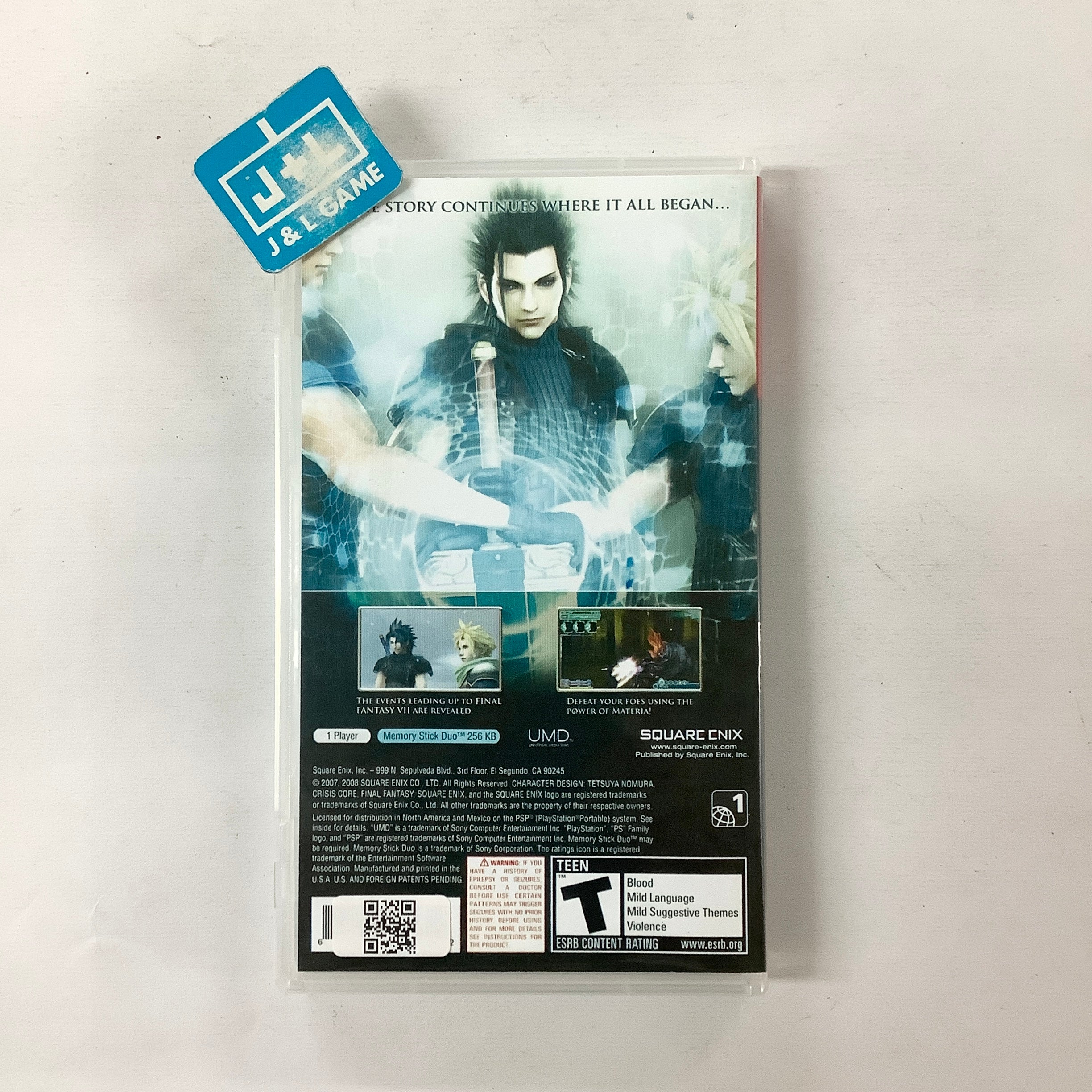 Crisis Core: Final Fantasy VII (Greatest Hits) - SONY PSP [Pre-Owned] Video Games Square Enix   