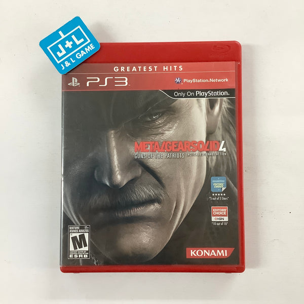 metal gear solid 4 ps3 rom Metal Gear Solid 4 Guns of the Patriots