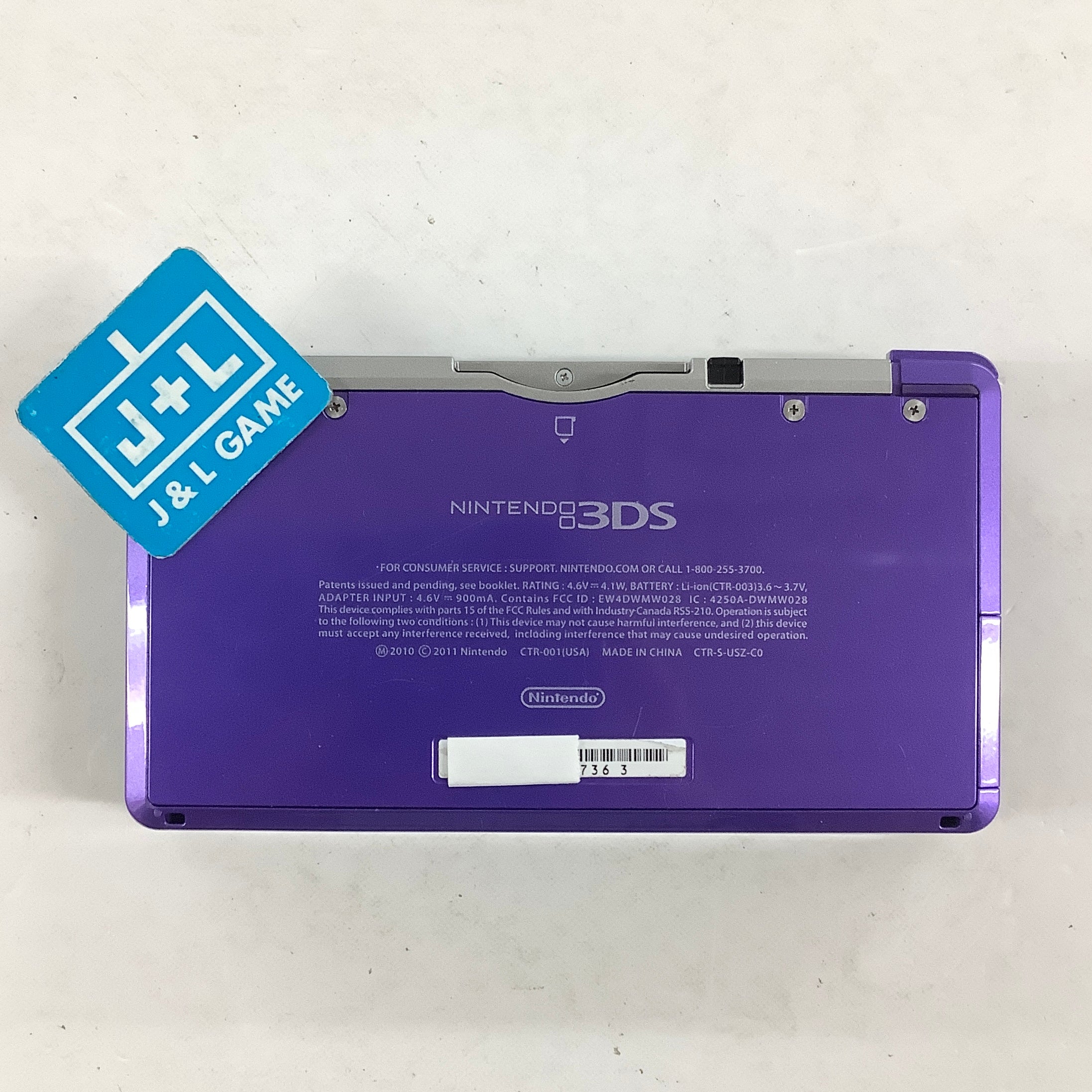 Nintendo 3DS Console (Midnight Purple) - Nintendo 3DS [Pre-Owned] Consoles Nintendo