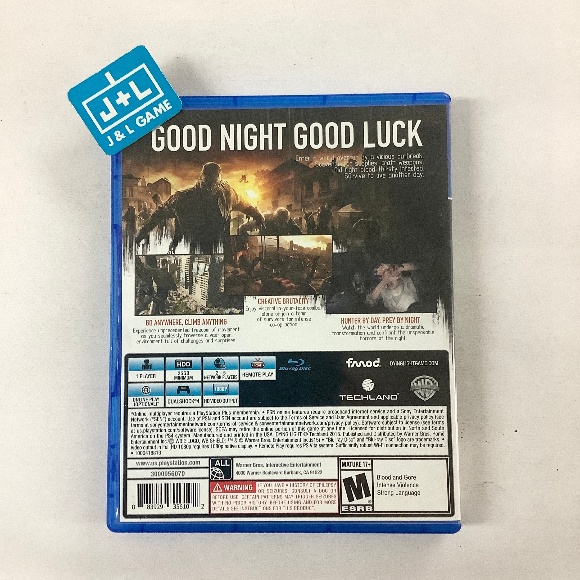 (未使用･未開封品)Dying Light(北米版) - PS4 Amazon.com: Dying Light Be the Zombie Edition (PS4) : Video Games