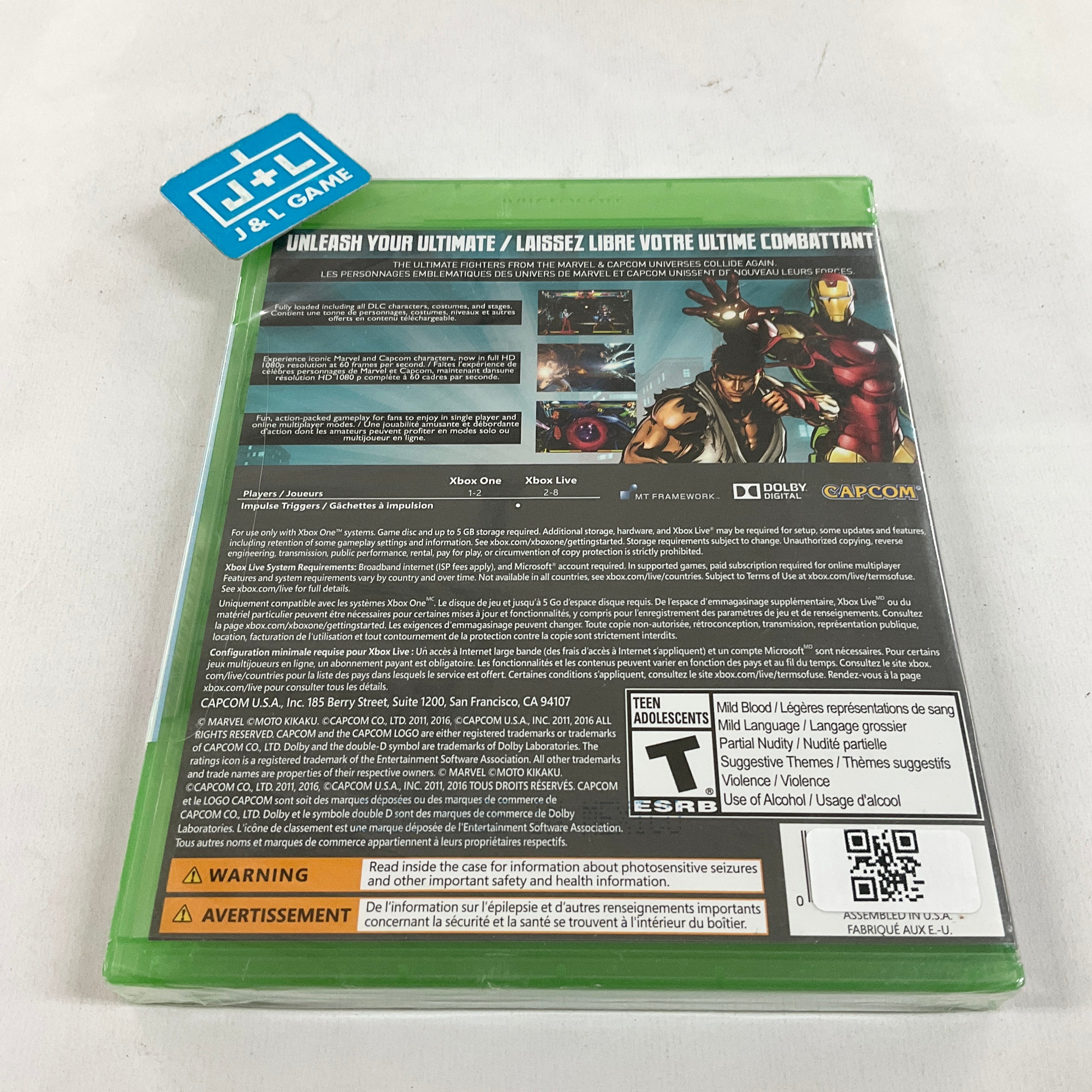 Ultimate Marvel Vs. Capcom 3 - (XB1) Xbox One Video Games Capcom