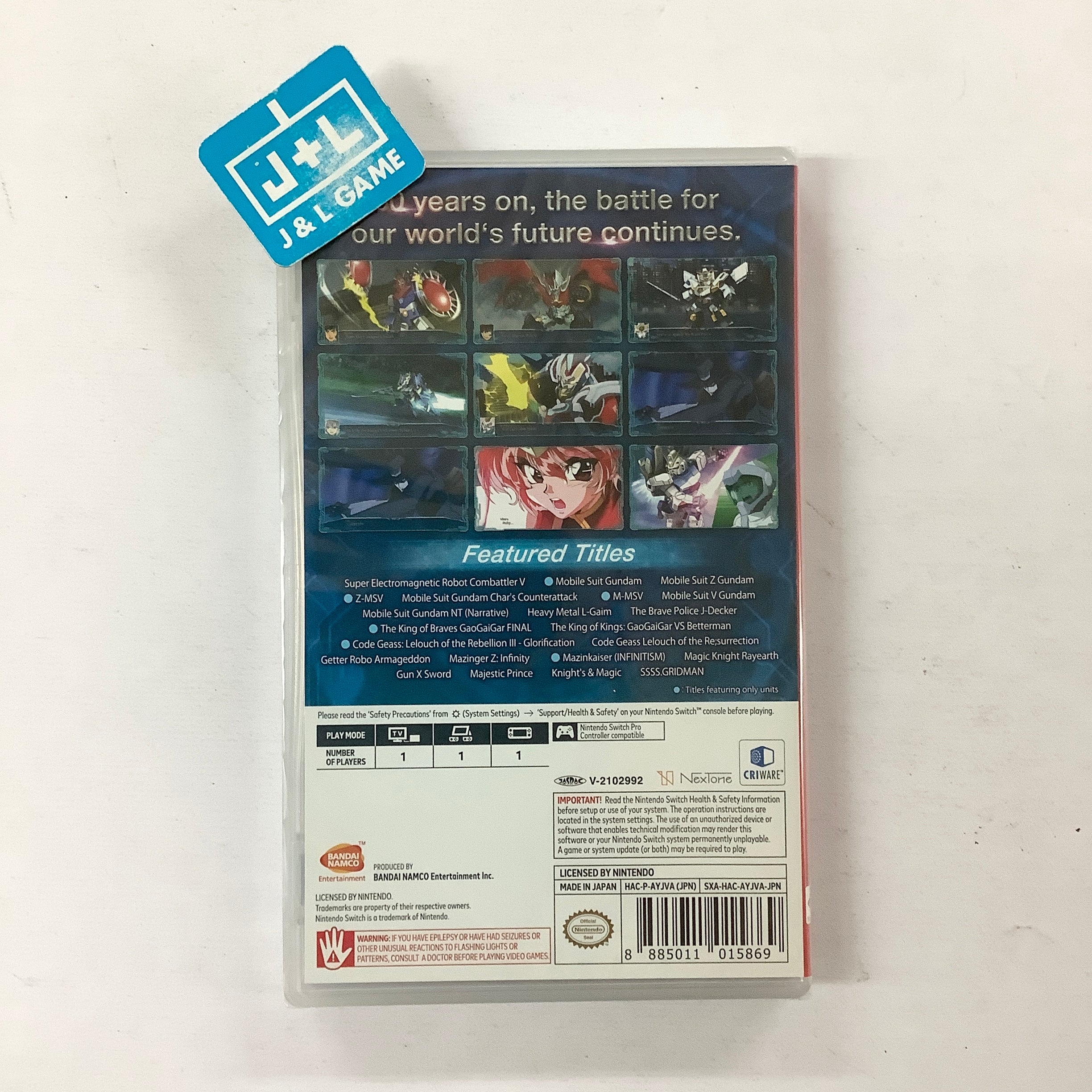 Super Robot Wars 30 - (NSW) Nintendo Switch (Asia Import) Video Games Bandai Namco Games   
