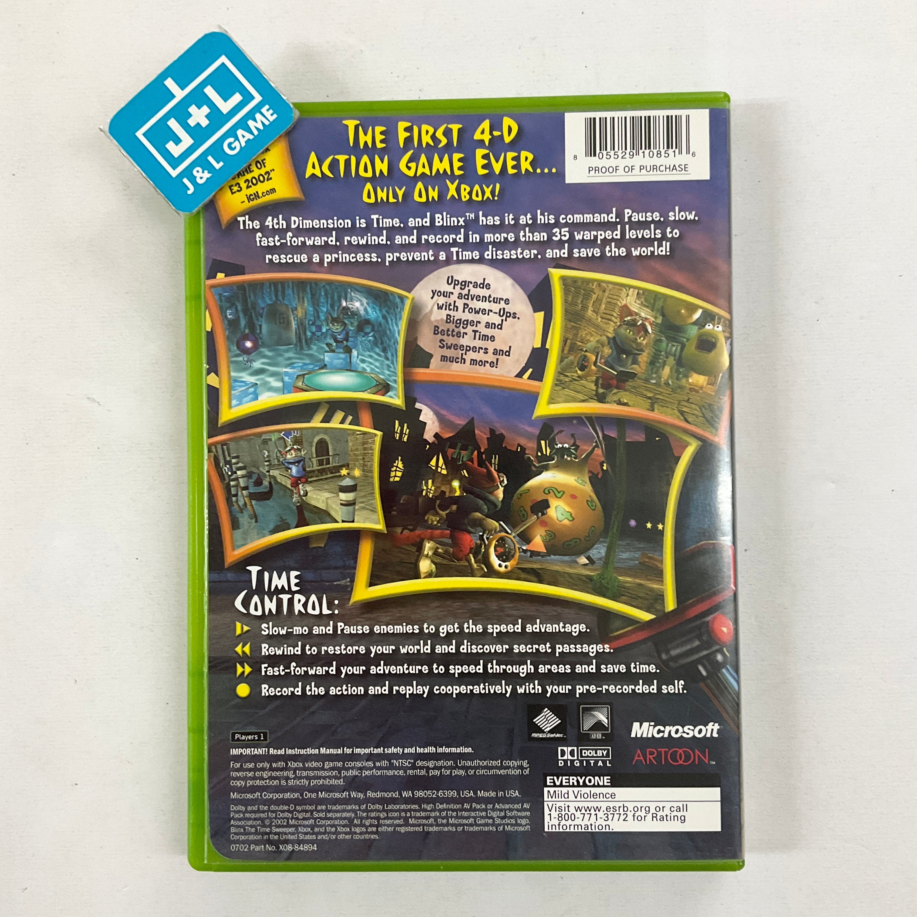 Blinx: The Time Sweeper - (XB) Xbox [Pre-Owned] Video Games Microsoft Game Studios