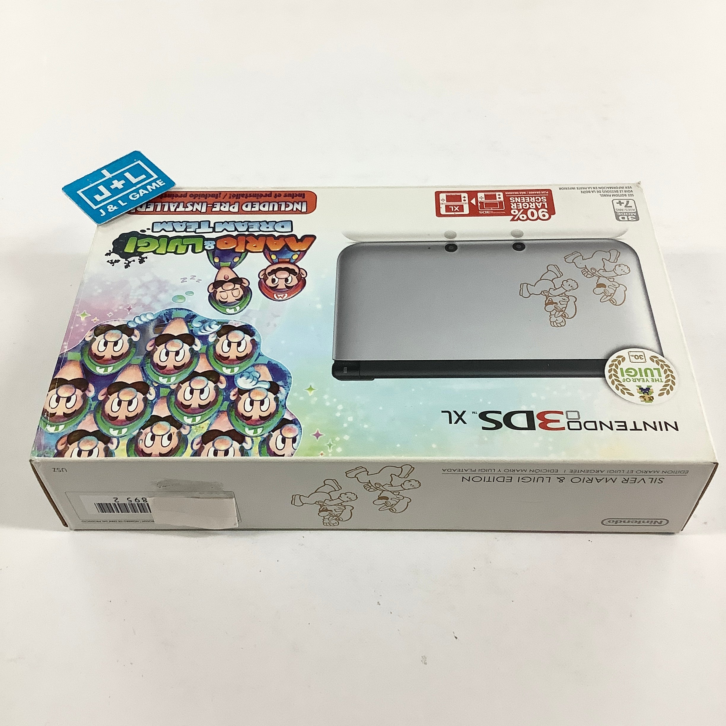Nintendo 3DS XL Console (Mario & Luigi Silver) - Nintendo 3DS [Pre-Owned] Consoles Nintendo
