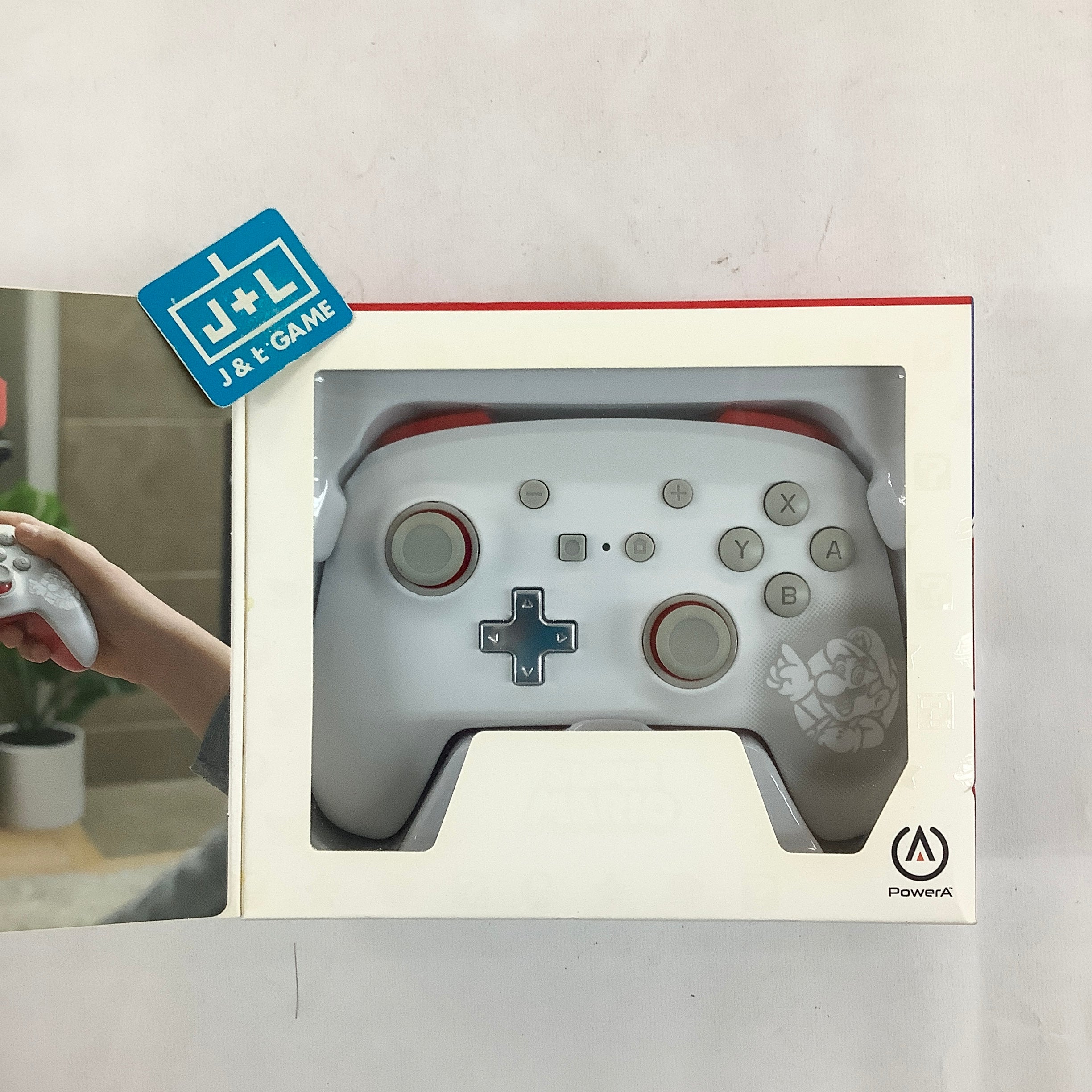 PowerA Enhanced Wired Controller (Mario White) - (NSW Nintendo Switch ACCESSORIES PowerA