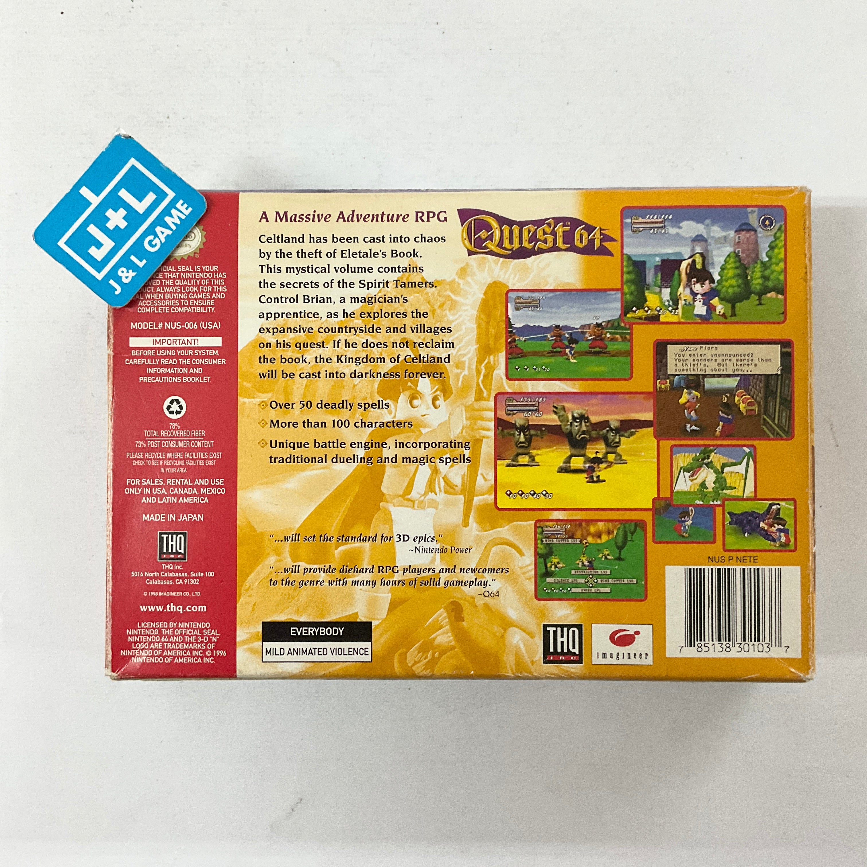 Quest 64 - (N64) Nintendo 64 [Pre-Owned] Video Games THQ