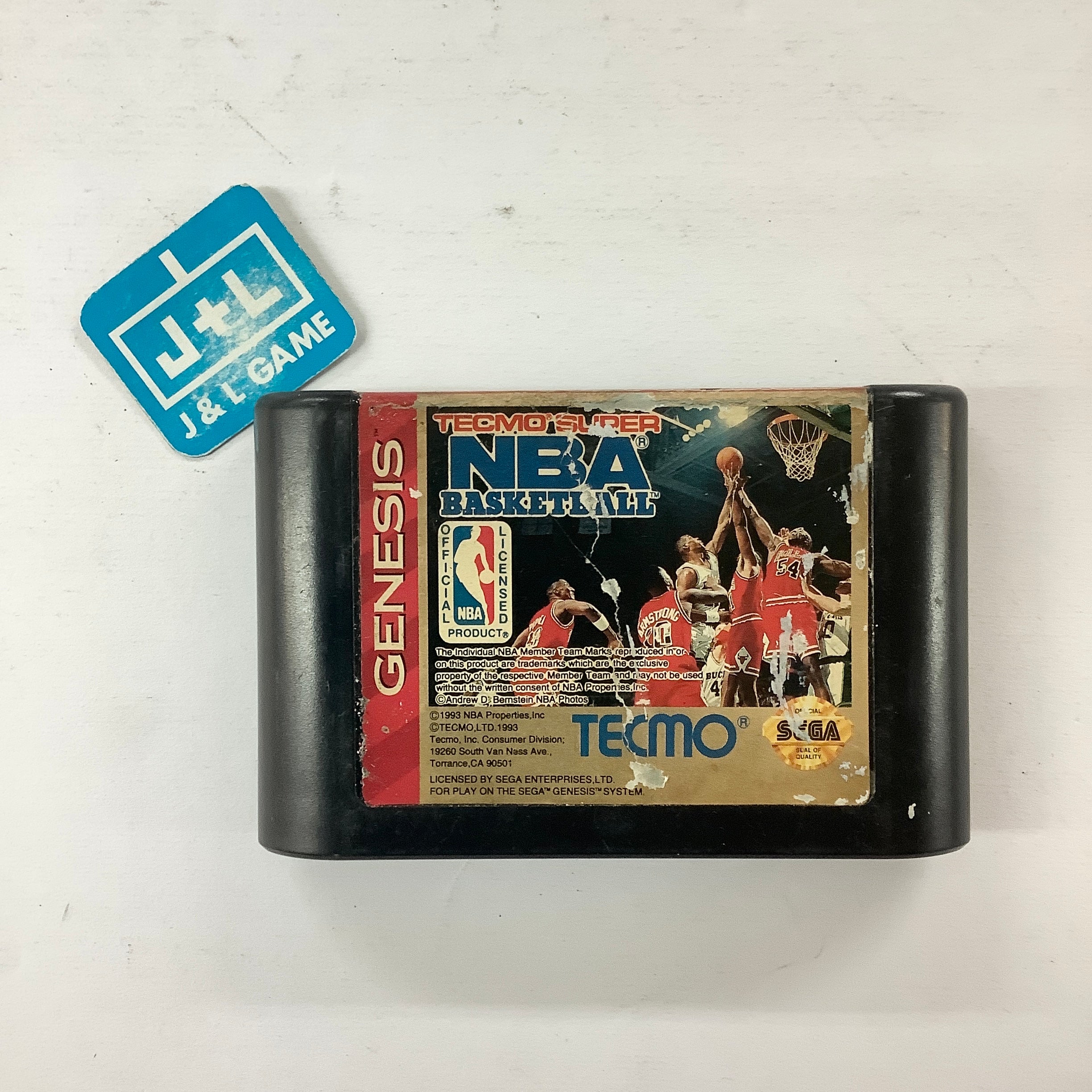 Tecmo Super NBA Basketball - (SG) SEGA Genesis [Pre-Owned] Video Games Tecmo   