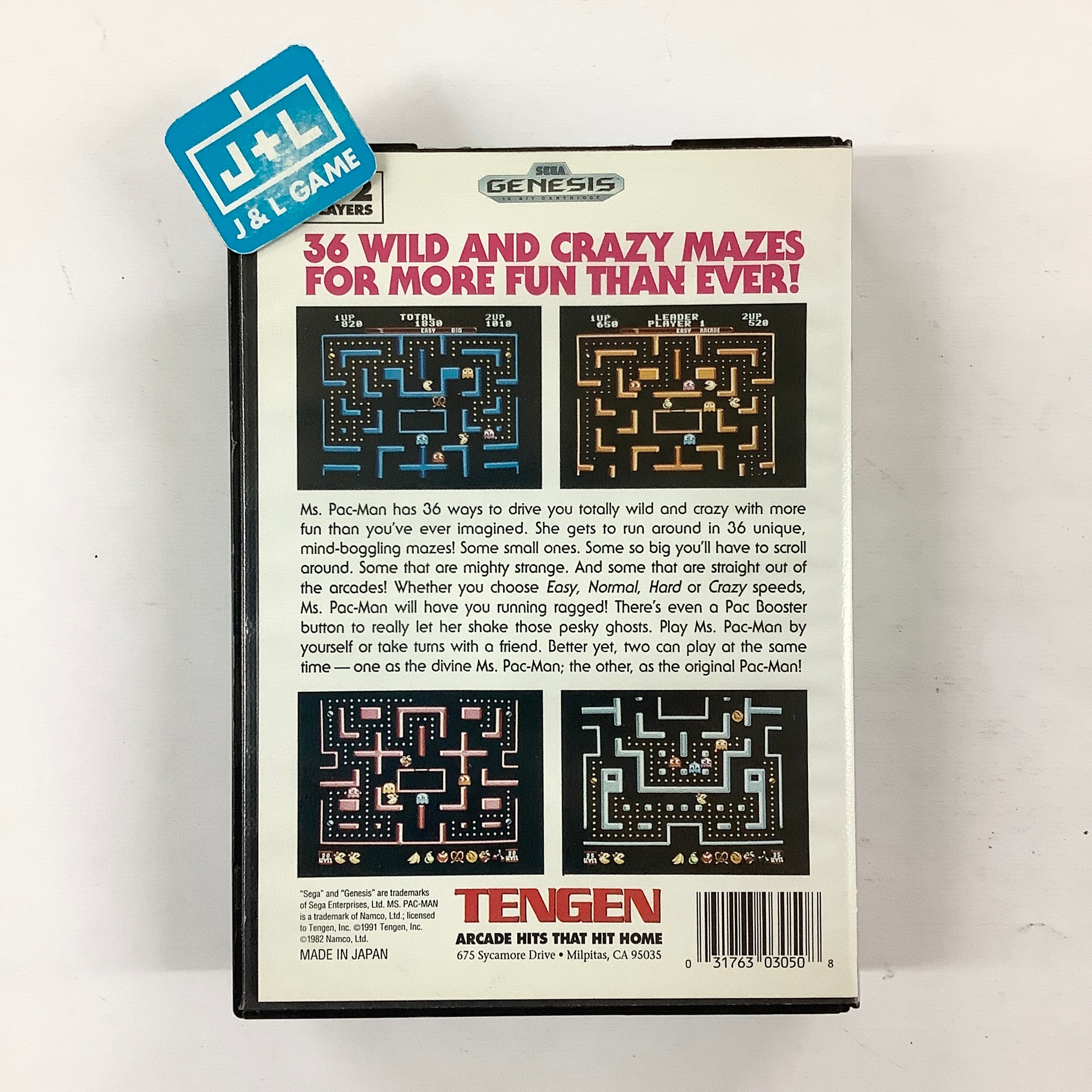 Ms. Pac-Man - (SG) SEGA Genesis [Pre-Owned] Video Games Tengen   