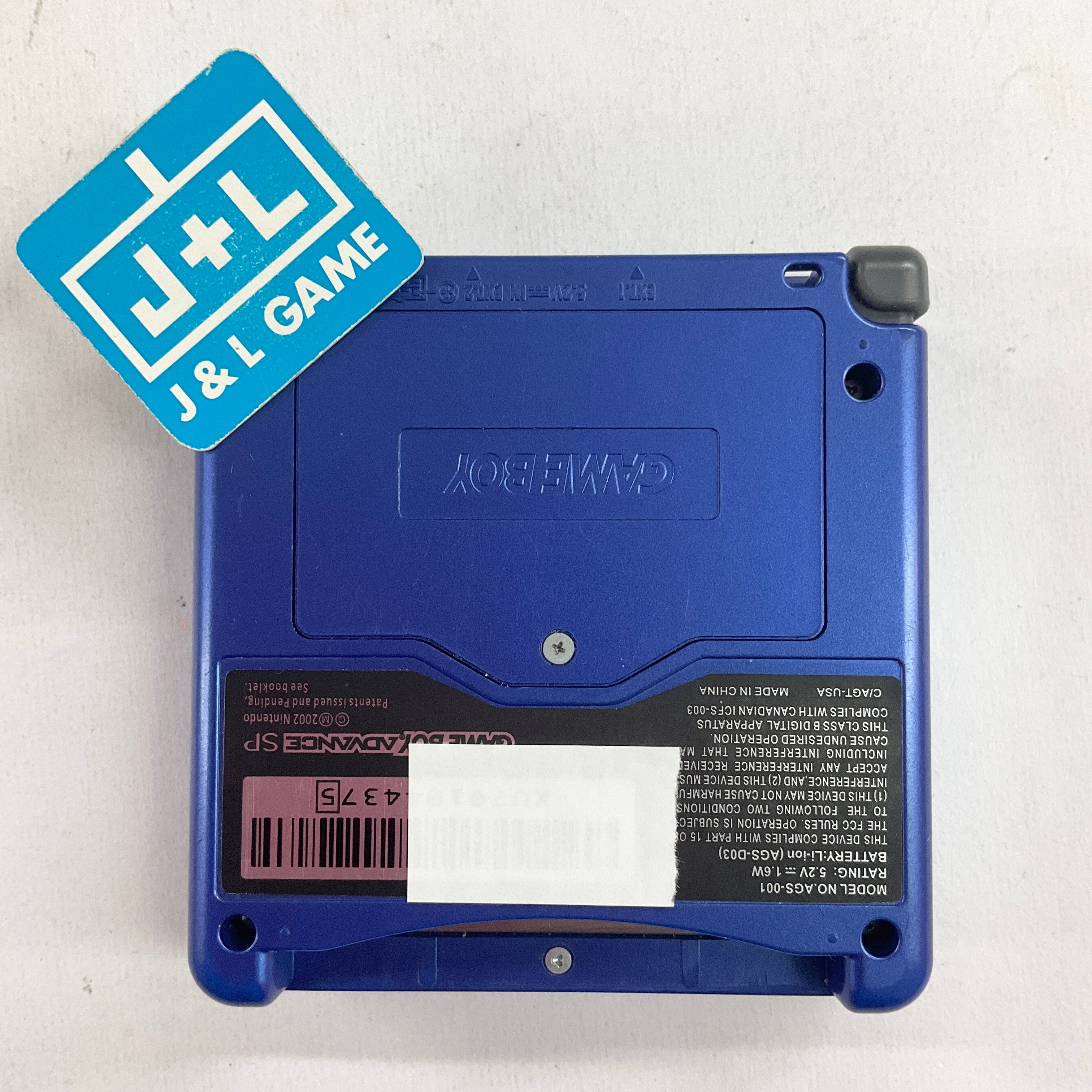 Nintendo Game Boy Advance SP Console AGS-001 (Cobalt Blue) - (GBA) Game Boy Advance SP [Pre-Owned] CONSOLE Nintendo
