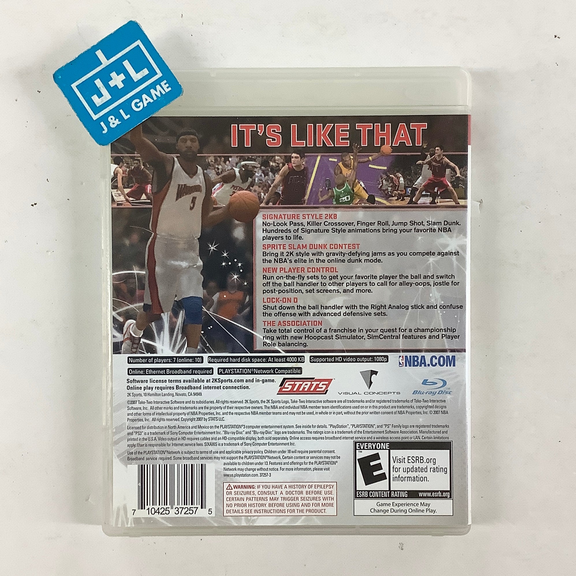 NBA 2K8 - (PS3) PlayStation 3 [Pre-Owned] Video Games 2K Sports