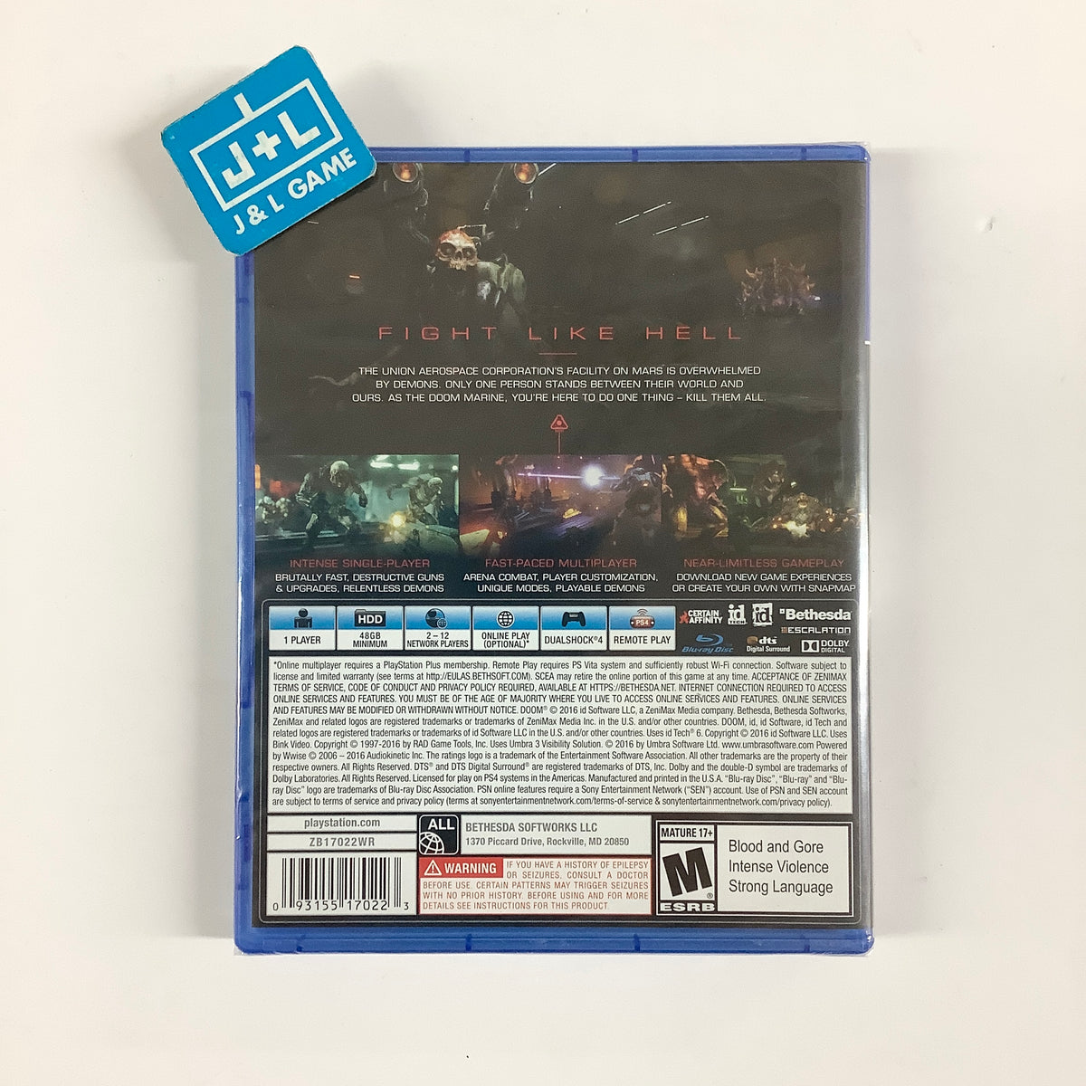 Doom - (PS4) PlayStation 4 Video Games Bethesda