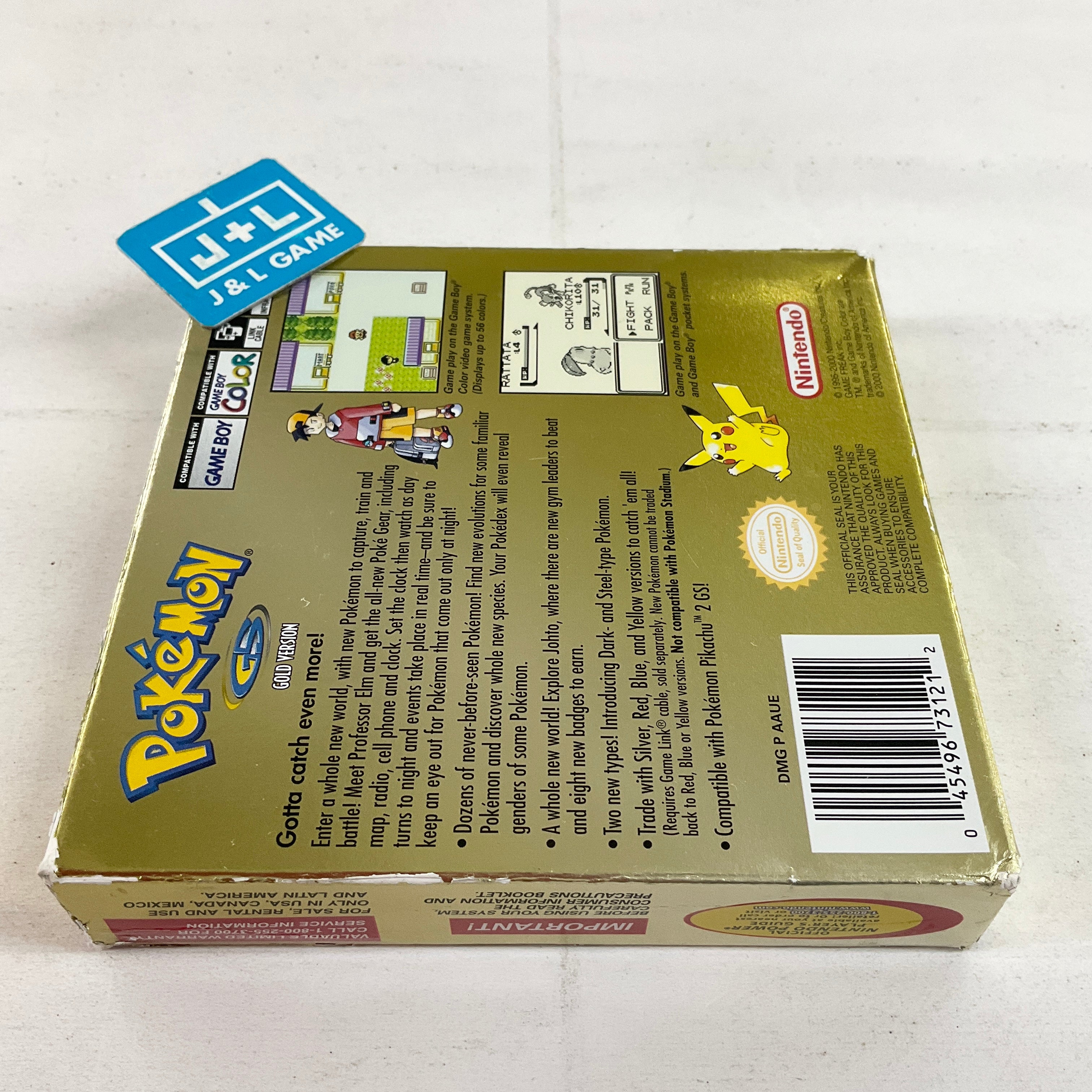 Pokemon Gold Version - (GBC) Game Boy Color [Pre-Owned] Video Games Nintendo