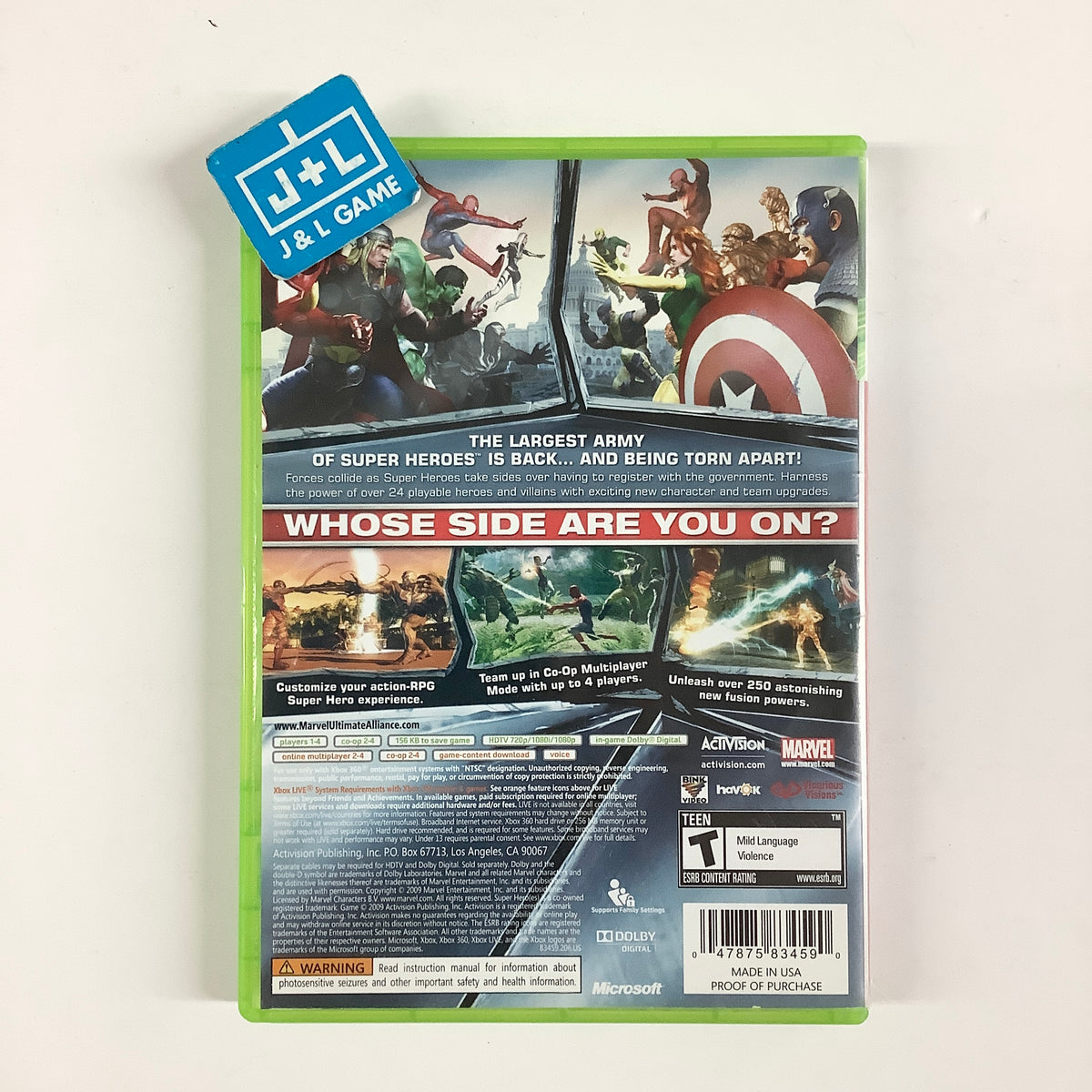 Marvel: Ultimate Alliance 2 - Xbox 360 [Pre-Owned] Video Games Activision