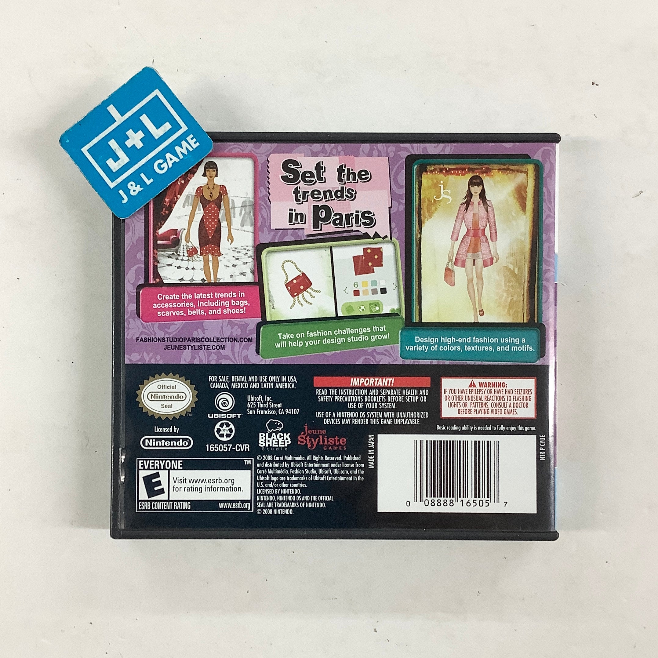 Fashion Studio: Paris Collection - (NDS) Nintendo DS [Pre-Owned] Video Games Ubisoft