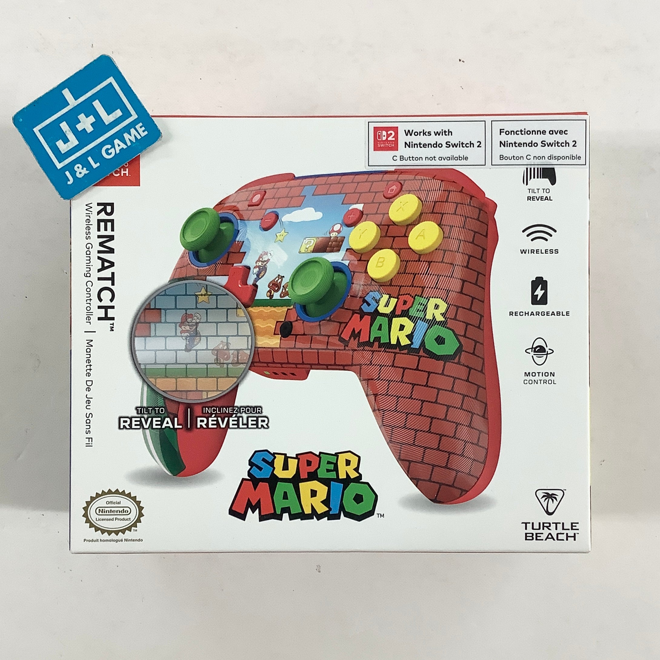 Turtle Beach Rematch Wireless Controller (Super Mario) - (NSW) Nintendo Switch ACCESSORIES Turtle Beach