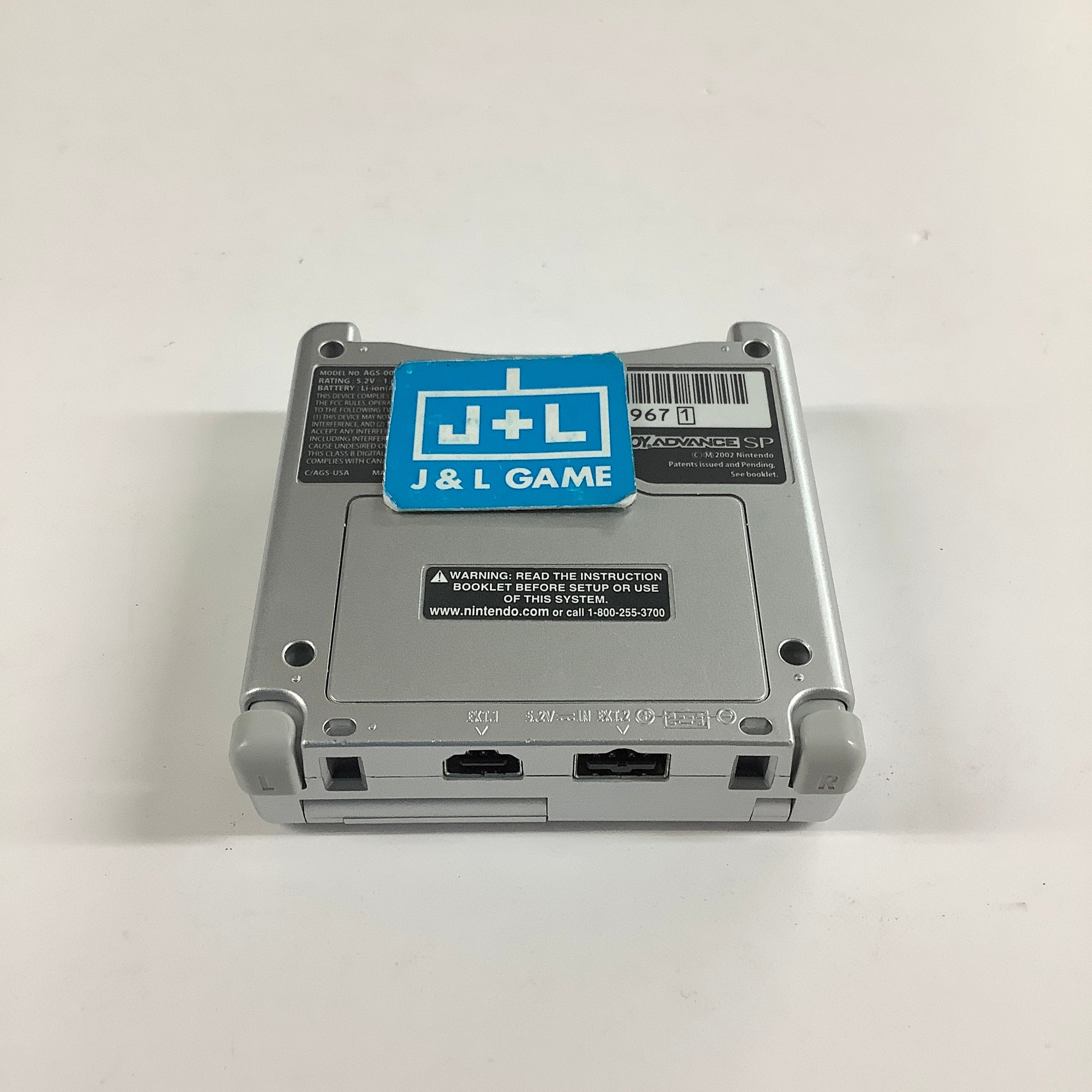Nintendo Game Boy Advance SP Console AGS-001 (Silver) - (GBA) Game Boy Advance SP [Pre-Owned]