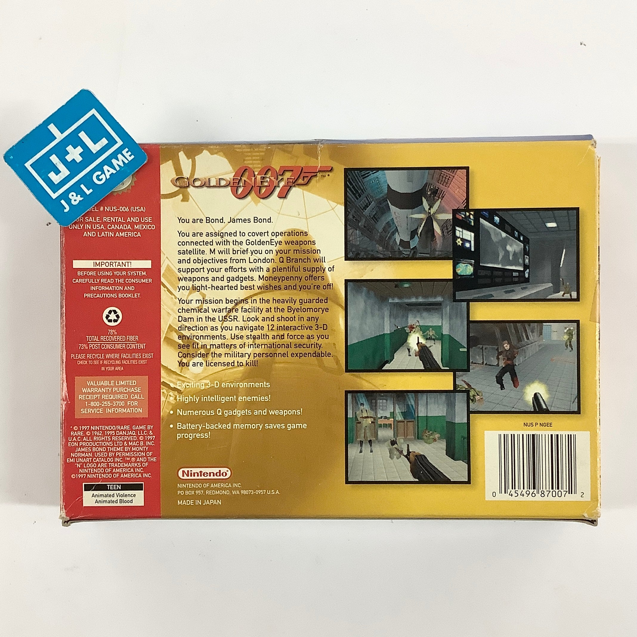 GoldenEye 007 - (N64) Nintendo 64 [Pre-Owned] Video Games Nintendo