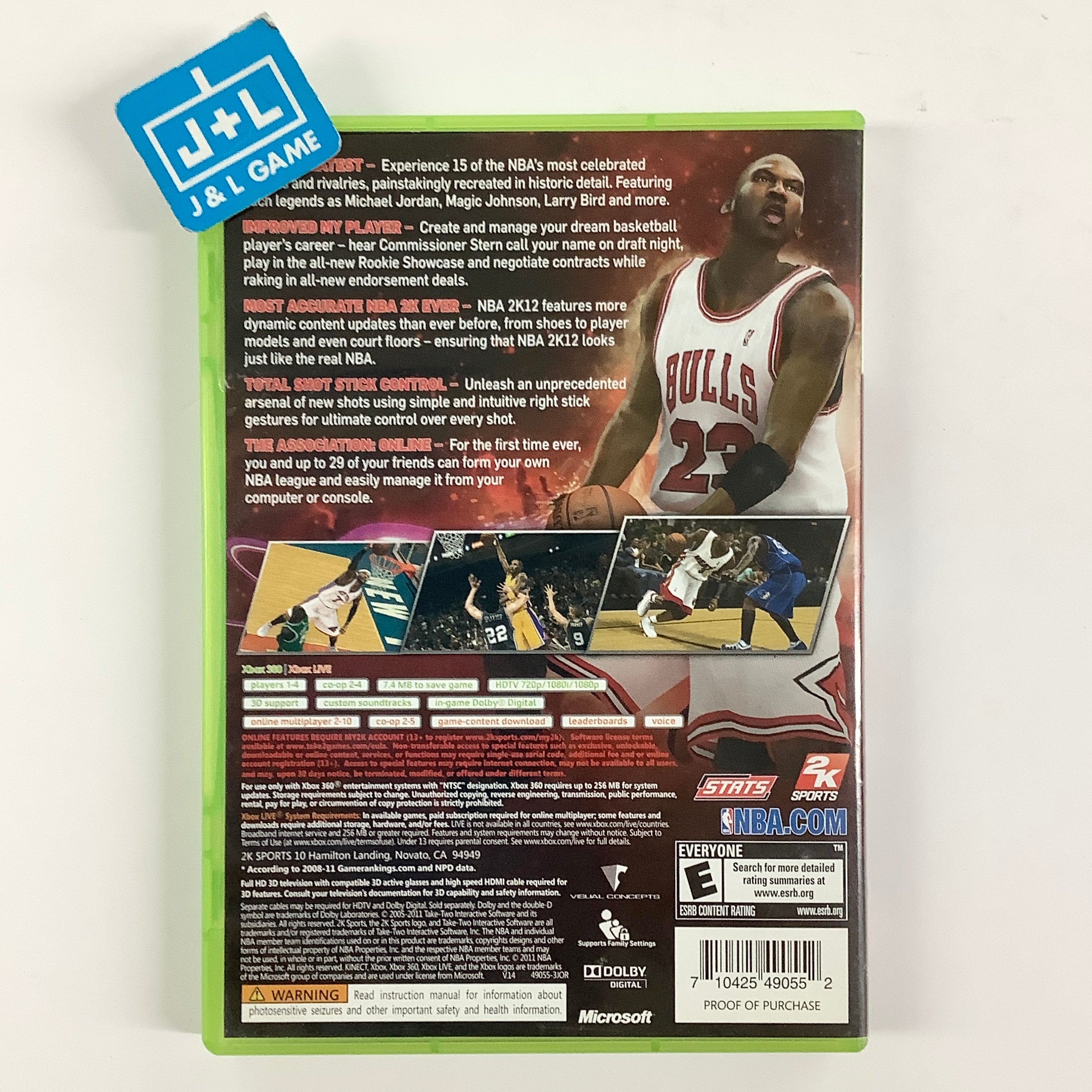 NBA 2K12 - Xbox 360 [Pre-Owned] Video Games 2K