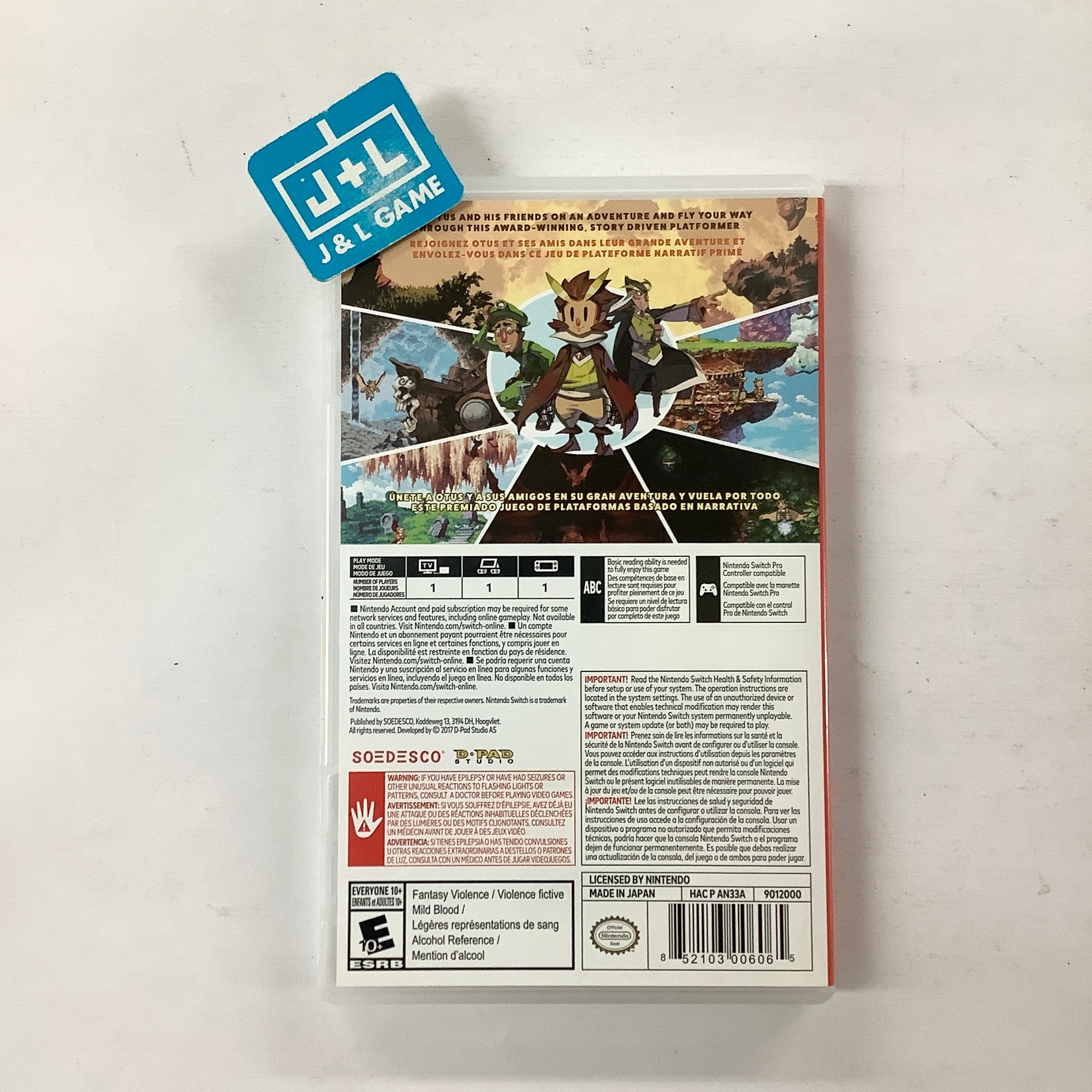 Owlboy - (NSW) Nintendo Switch [Pre-Owned] Video Games Soedesco   