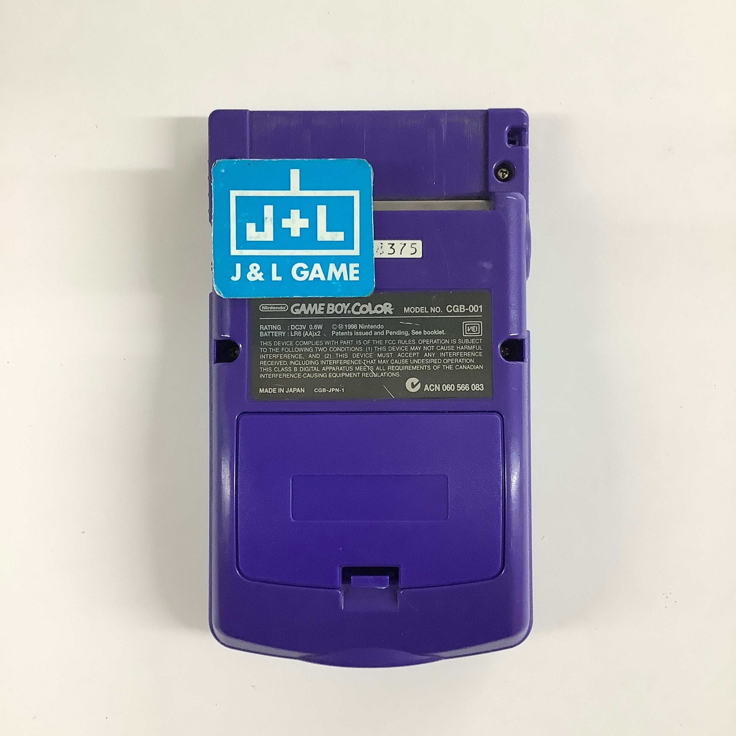 Nintendo Game Boy Color Console (Grape) - (GBC) Game Boy Color [Pre-Owned] Consoles Nintendo