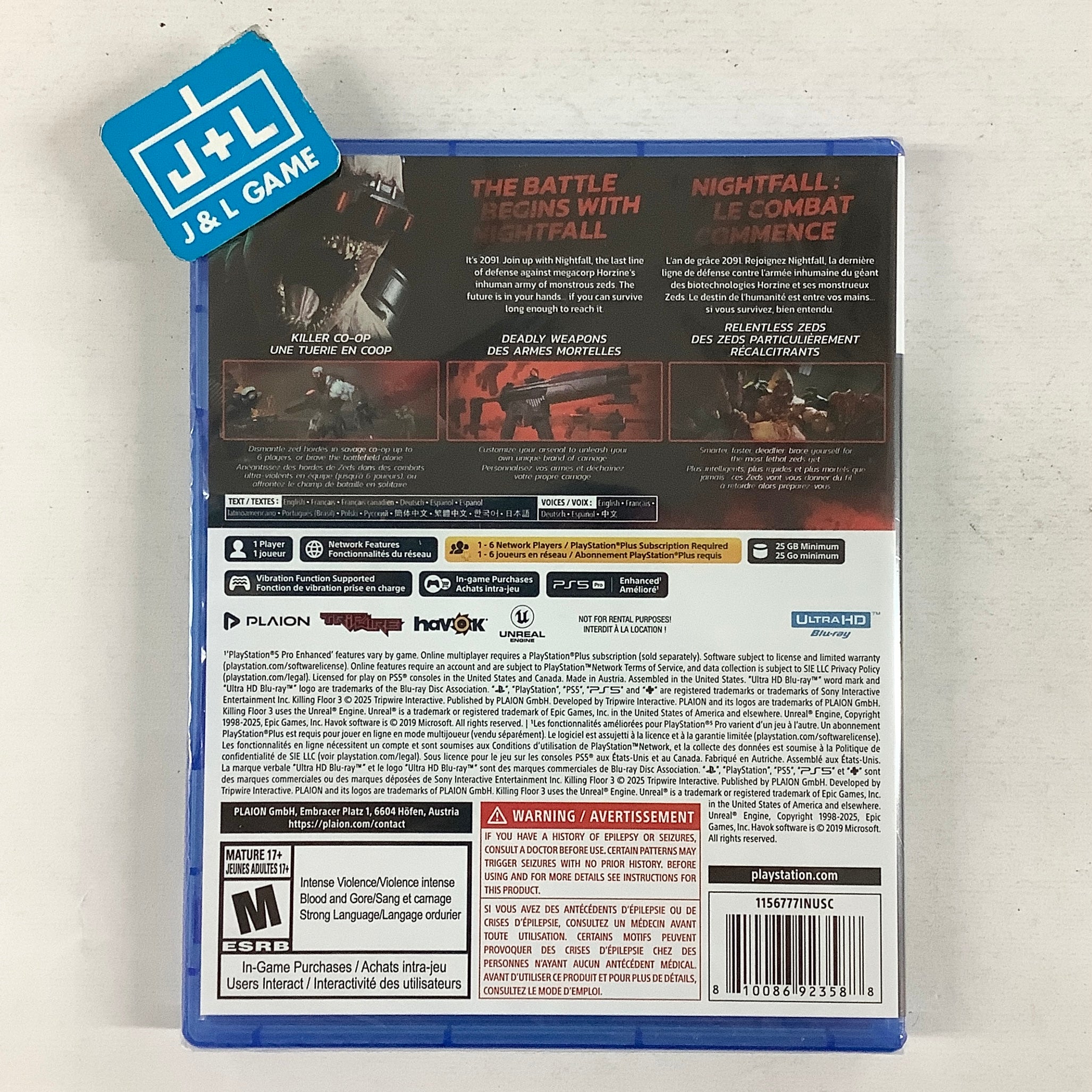 Killing Floor 3 - (PS5) PlayStation 5 Video Games Deep Silver