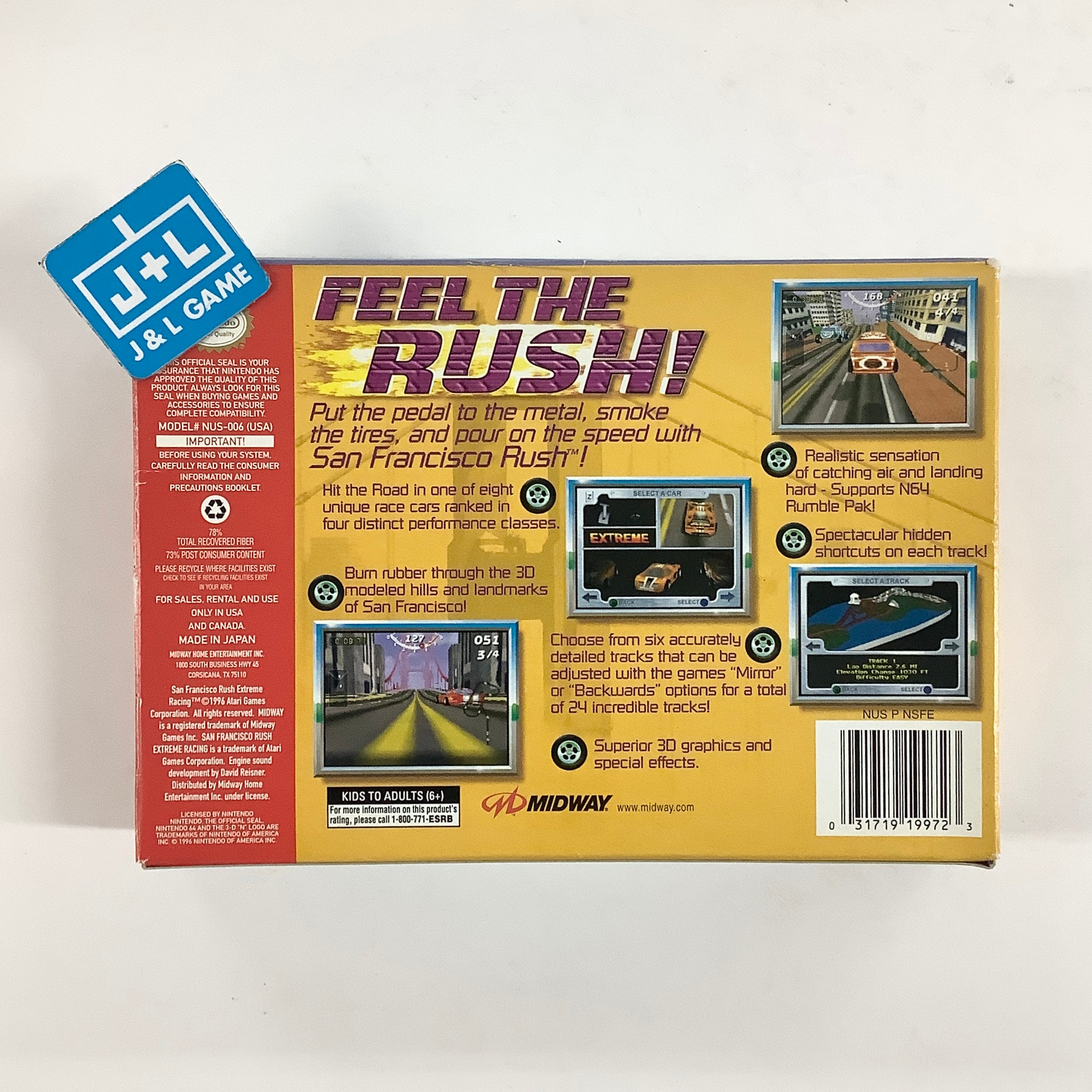 San Francisco Rush: Extreme Racing - (N64) Nintendo 64 [Pre-Owned] Video Games Midway