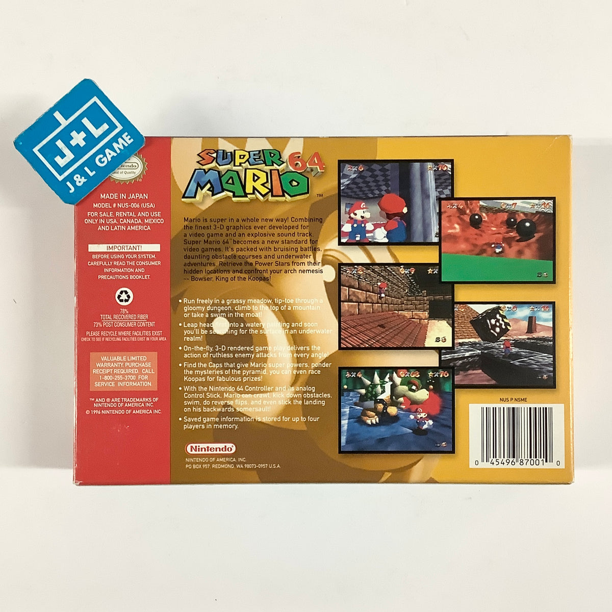 Super Mario 64 - (N64) Nintendo 64 [Pre-Owned] Video Games Nintendo