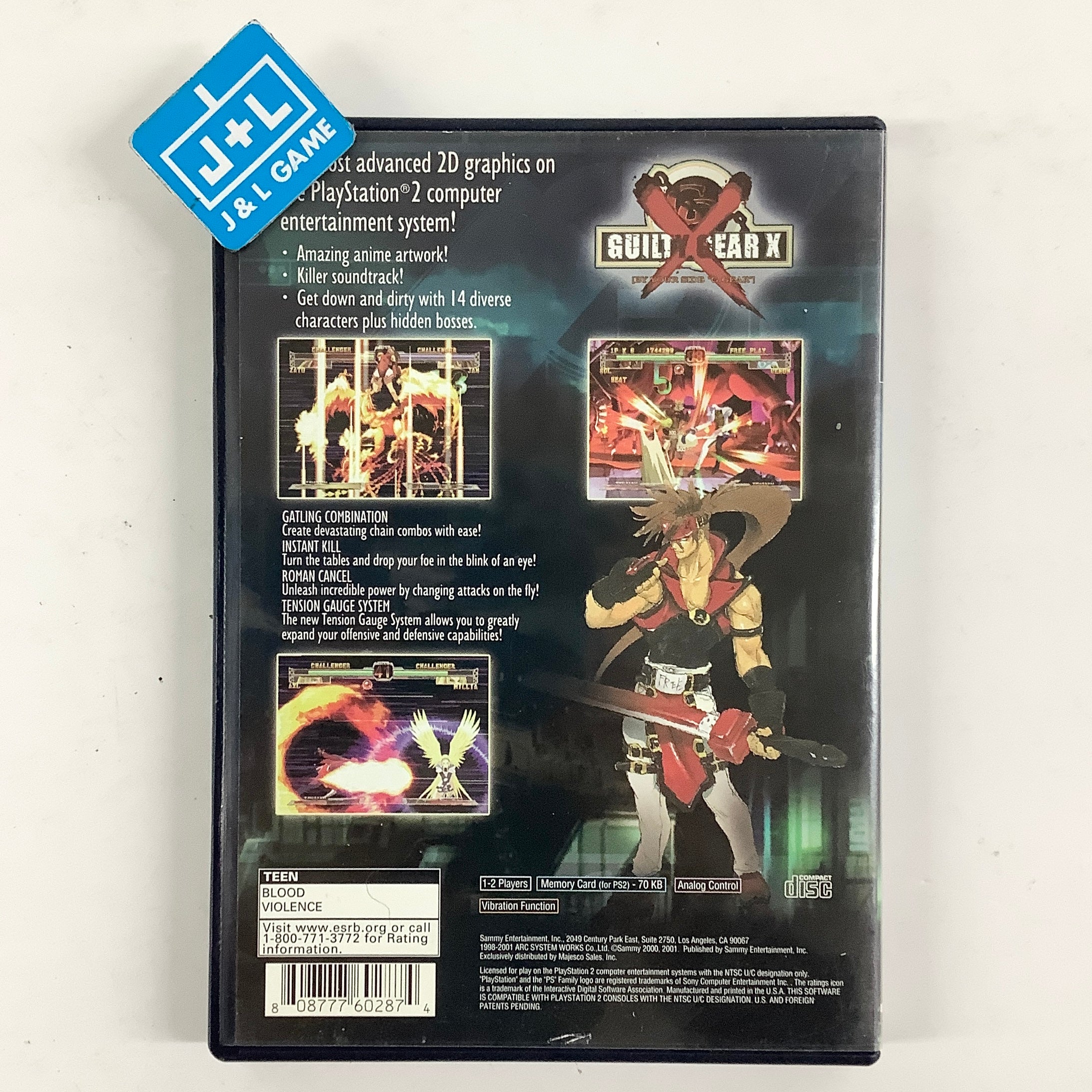 Guilty Gear X - PlayStation 2 [Pre-Owned] Video Games Sammy Studios