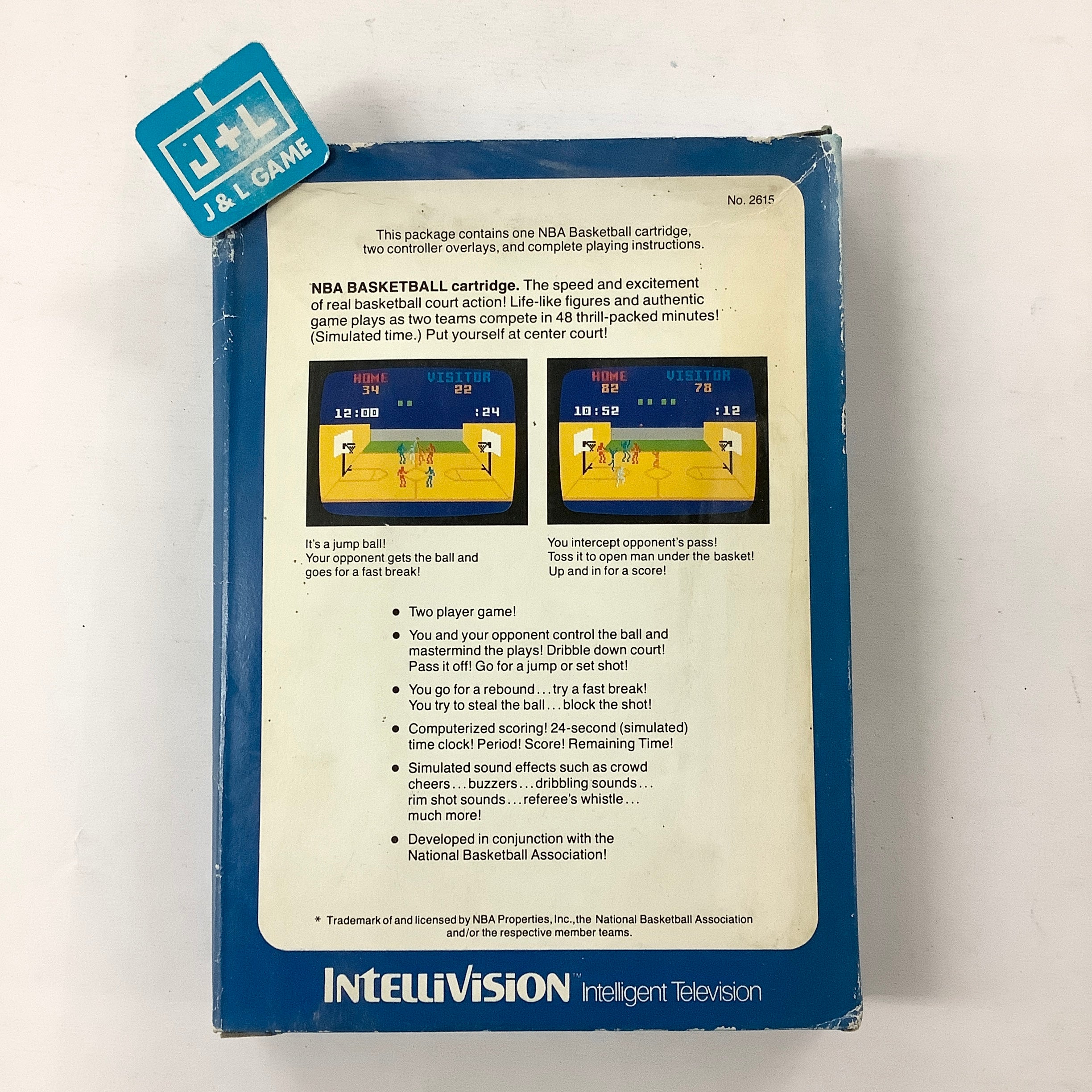 NBA Basketball - (INTV) Intellivision [Pre-Owned] Video Games Intellivision   